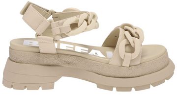 Buffalo RUDE CHAIN Beige Zehentrenner Vegan Damen Sandale