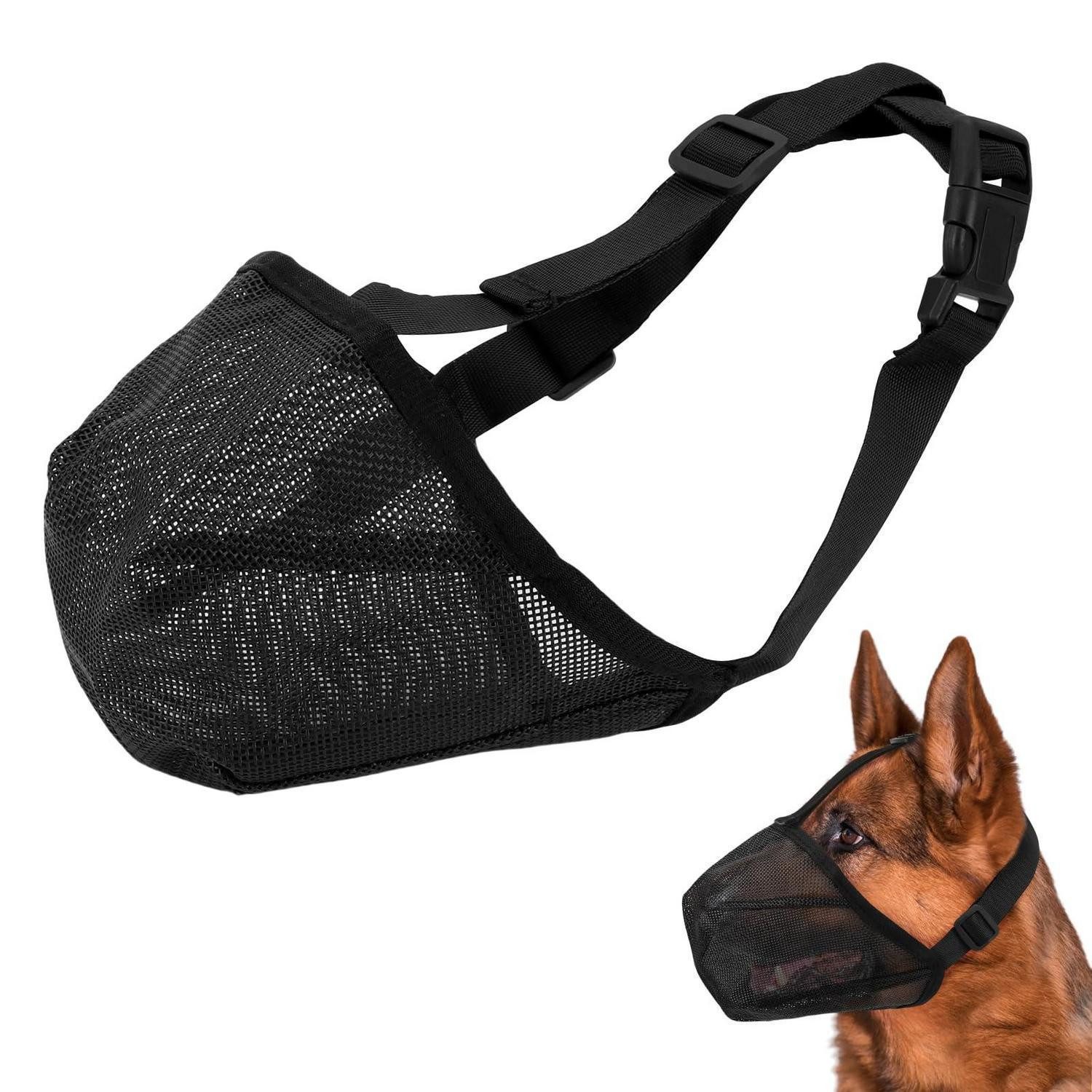 LuxusKollektion Maulkorb Hundemaulkorb Atmungsaktiv Verstellbar Mesh XS, Kunststoff