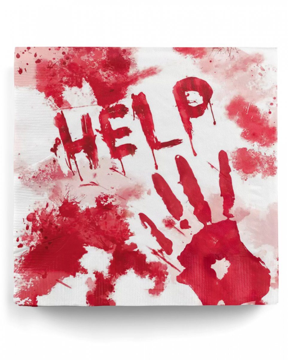 20 Horror-Shop Papierservietten Dekofigur St. Halloween Blut