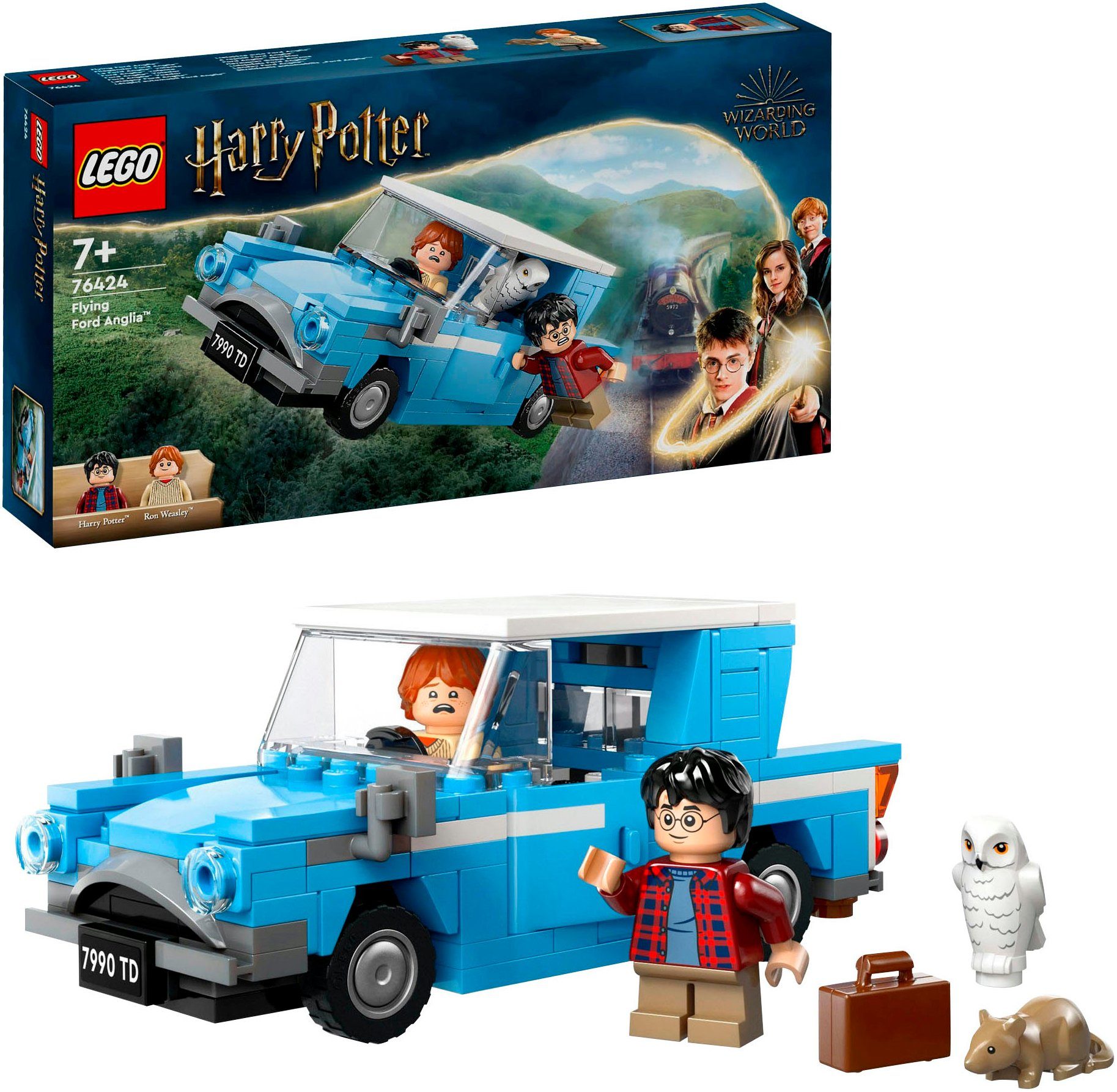 LEGO® Konstruktionsspielsteine Fliegender Ford Anglia™ (76424), LEGO® Harry Potter™, (165 St), Made in Europe