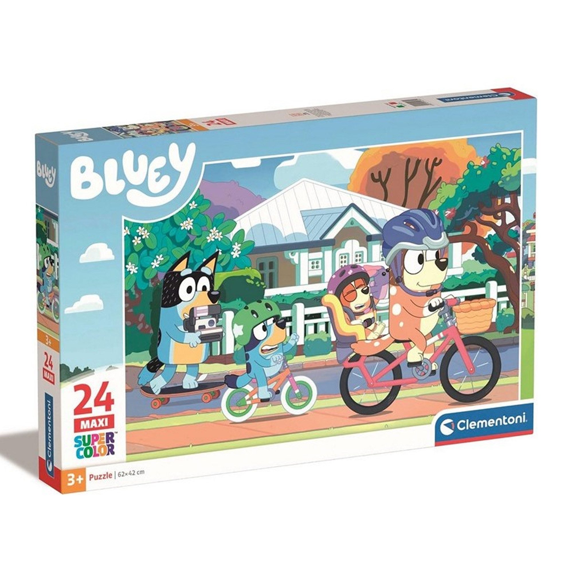 Clementoni® Puzzle für Kinder Bluey und Bingo (24 Teile), 24 Puzzleteile