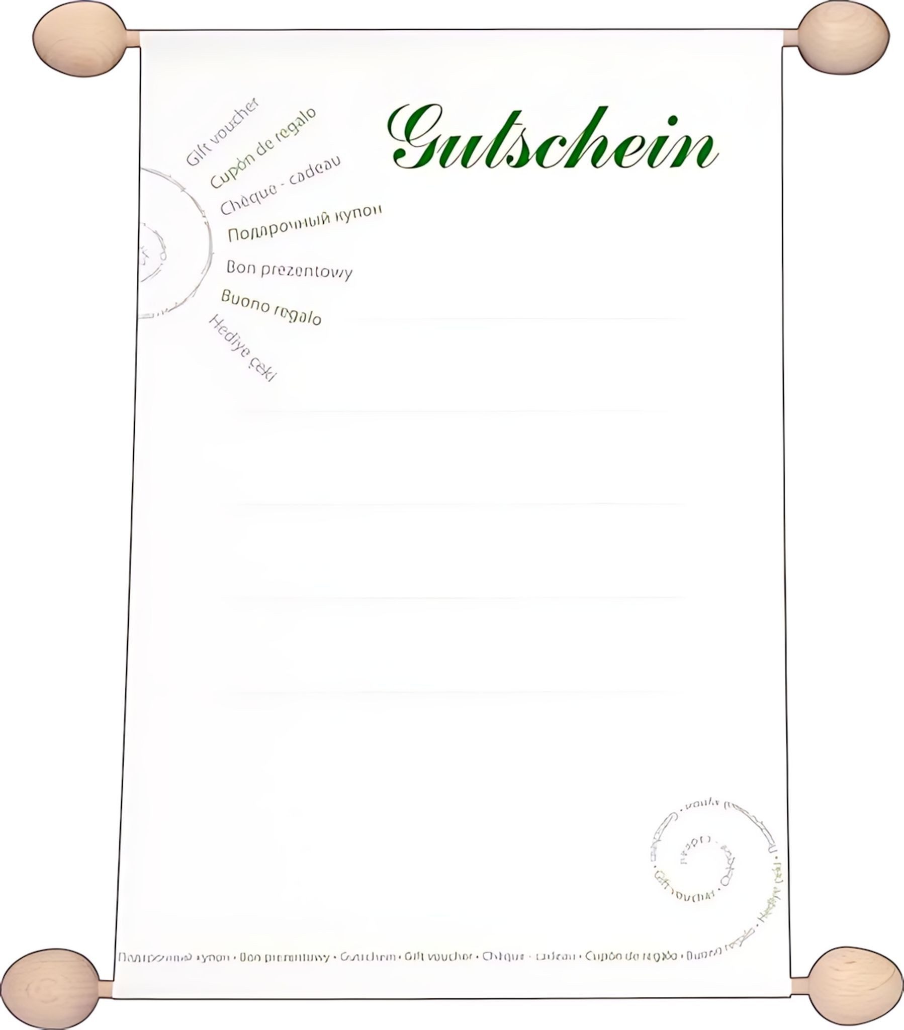 RNK Formularblock RNK Gutscheine Gutschein internat. DIN A5 Idee & Stil