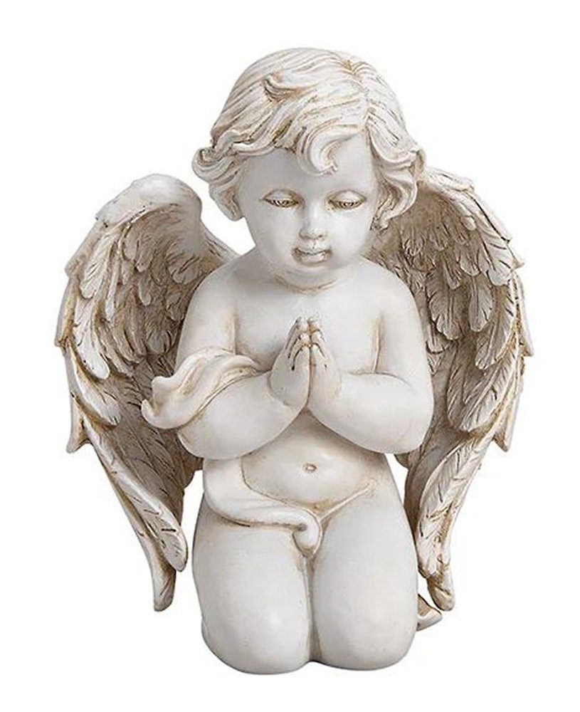 G.Wurm GmbH Engelfigur Betende, knieende Engelfigur, Dekofigur, Skulptur, Dekofigur, H 14 cm, Weihnachtsfigur, Sammlerfigur