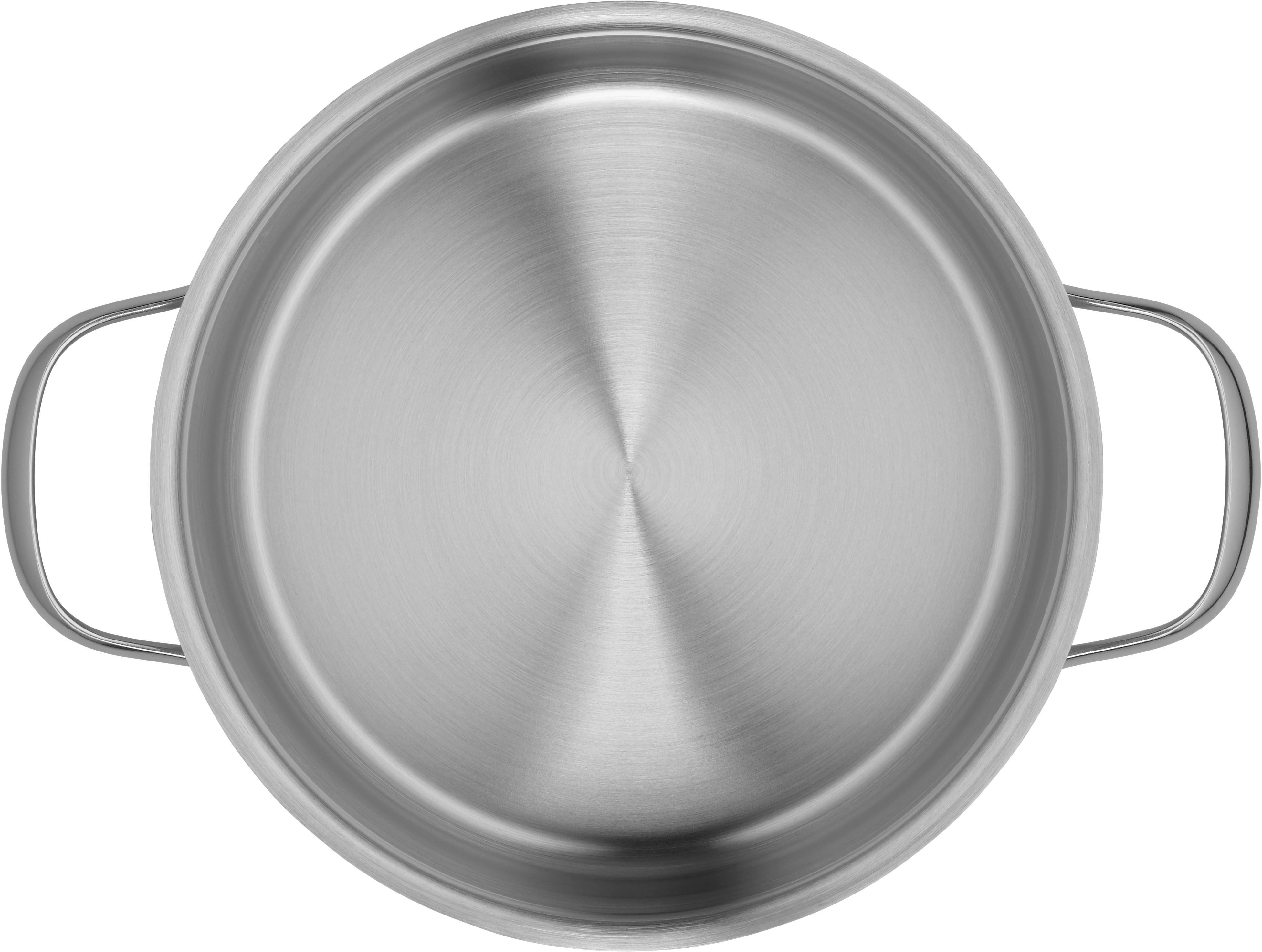 Silit Bratentopf Achat, Edelstahl 18/10 (2-tlg), rostfrei, Silitherm-Allherdboden, induktionsgeeignet