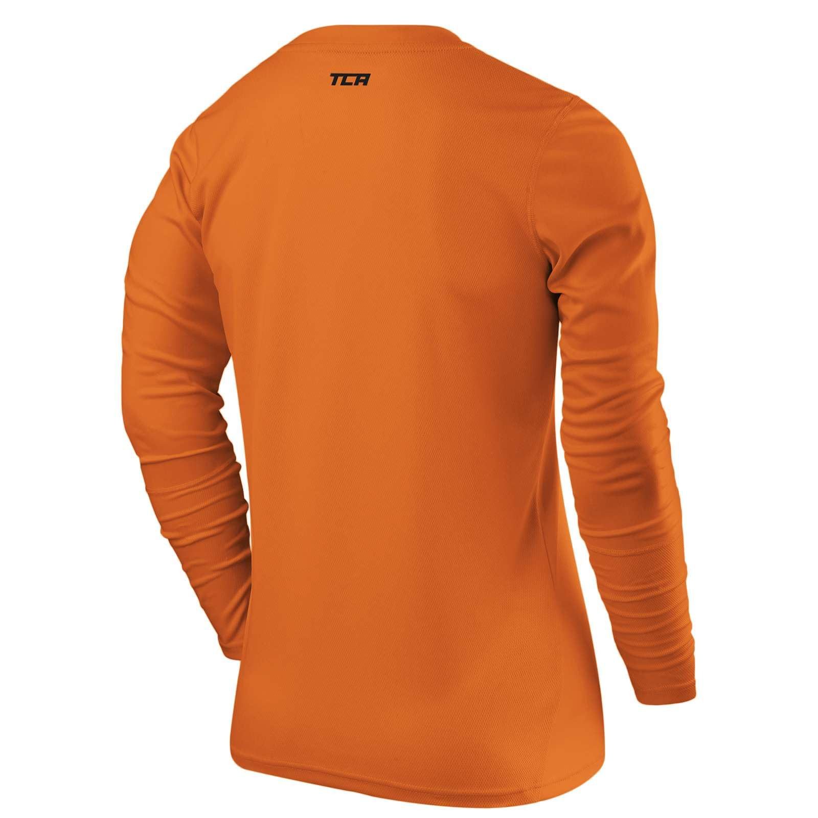 TCA Trainingsshirt TCA Herren Langarm Laufshirt - Orange, XXL (1-tlg) günstig online kaufen