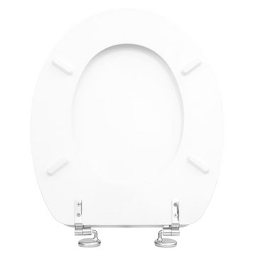 CORNAT WC-Sitz Toilettenbrille BERN MDF Weiß (1-St)