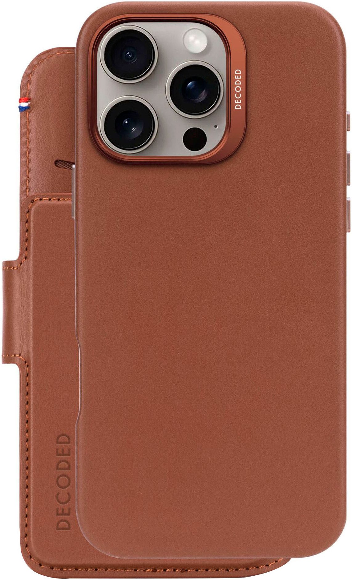 DECODED Smartphone-Hülle Leather Detachable Wallet iPhone 16 Pro Max