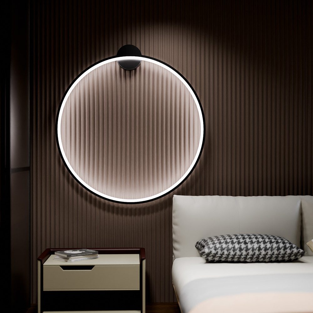 HOME DELUXE Wandleuchte RAYON, LED fest integriert, Individuell dimmbar & Memory-Funktion, Runde LED Wandlampe