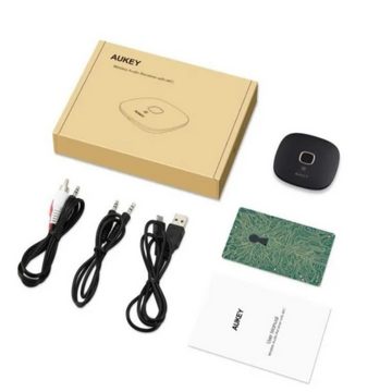 AUKEY Audio-Adapter, NFC Drahtlos für Heim- und Auto-Audiosystem