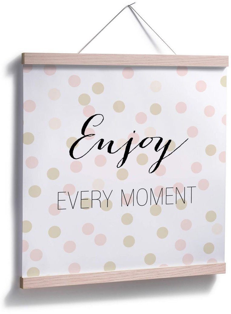 Wall-Art Poster Enjoy every Schriftzug (1 Wandposter St), Bild, Poster, Wandbild, Moment