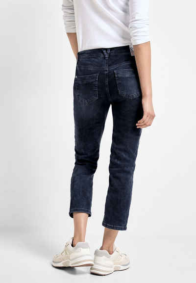 Cecil Slim-fit-Jeans in dunkelblauer Waschung