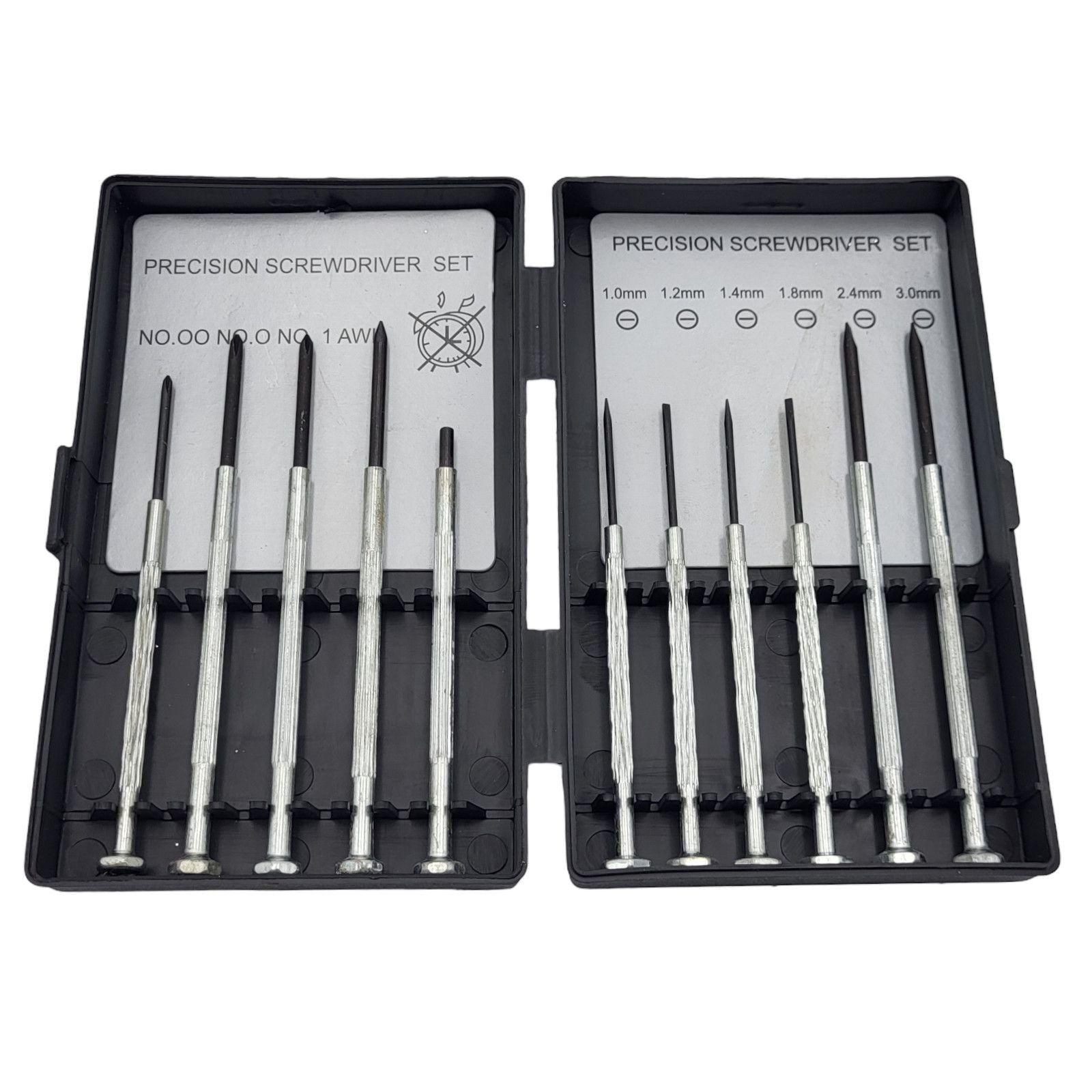 BURI Schraubendreher Feinmechaniker Schraubendreher-Set Präzisions 11tlg Uhr DIY Werkzeug
