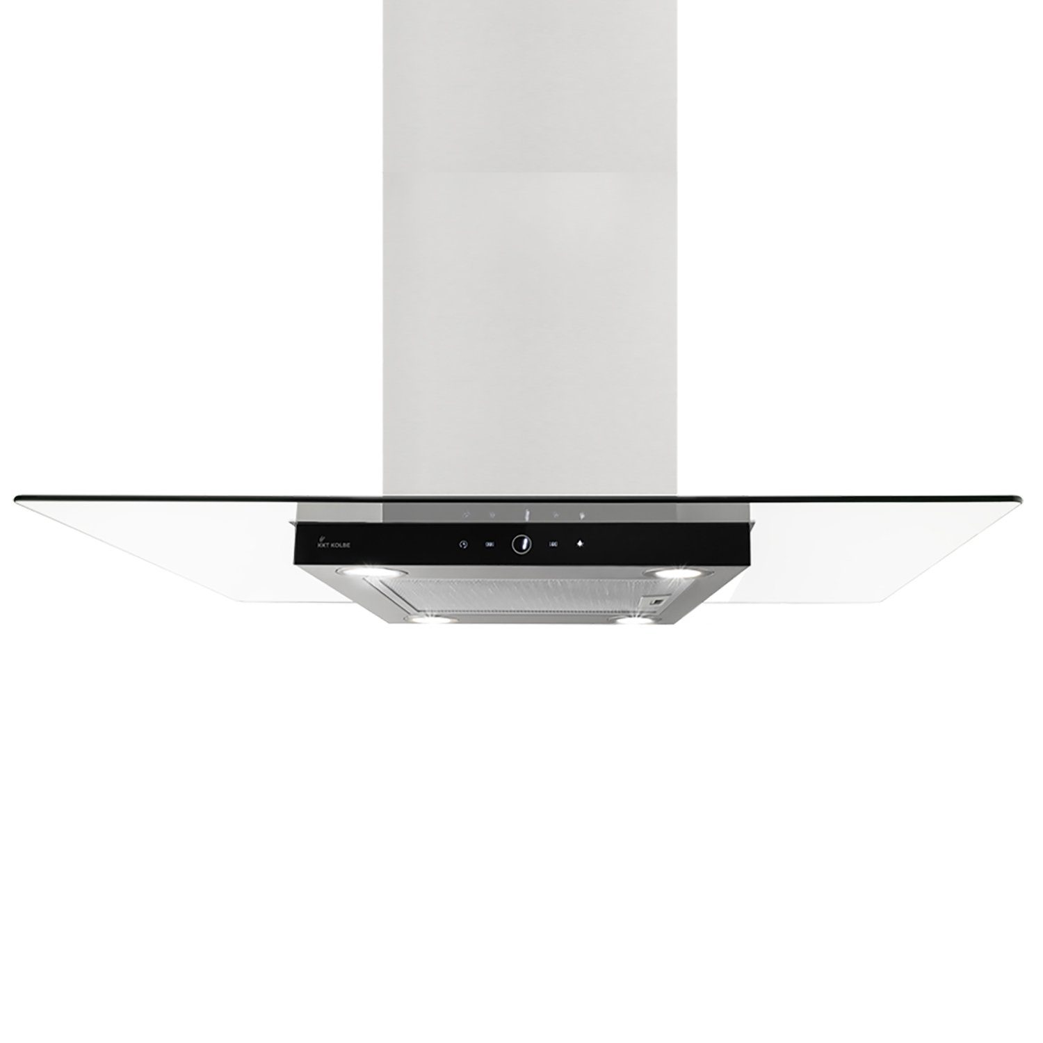 KKT KOLBE Inselhaube Dunstabzugshaube 90 cm MULTI-INSEL-HC Dunstabzugshaube 90 cm MULTI-INSEL-HC, Inselhaube / Abzugshaube / Smarte WiFi-App / Edelstahl / Glas