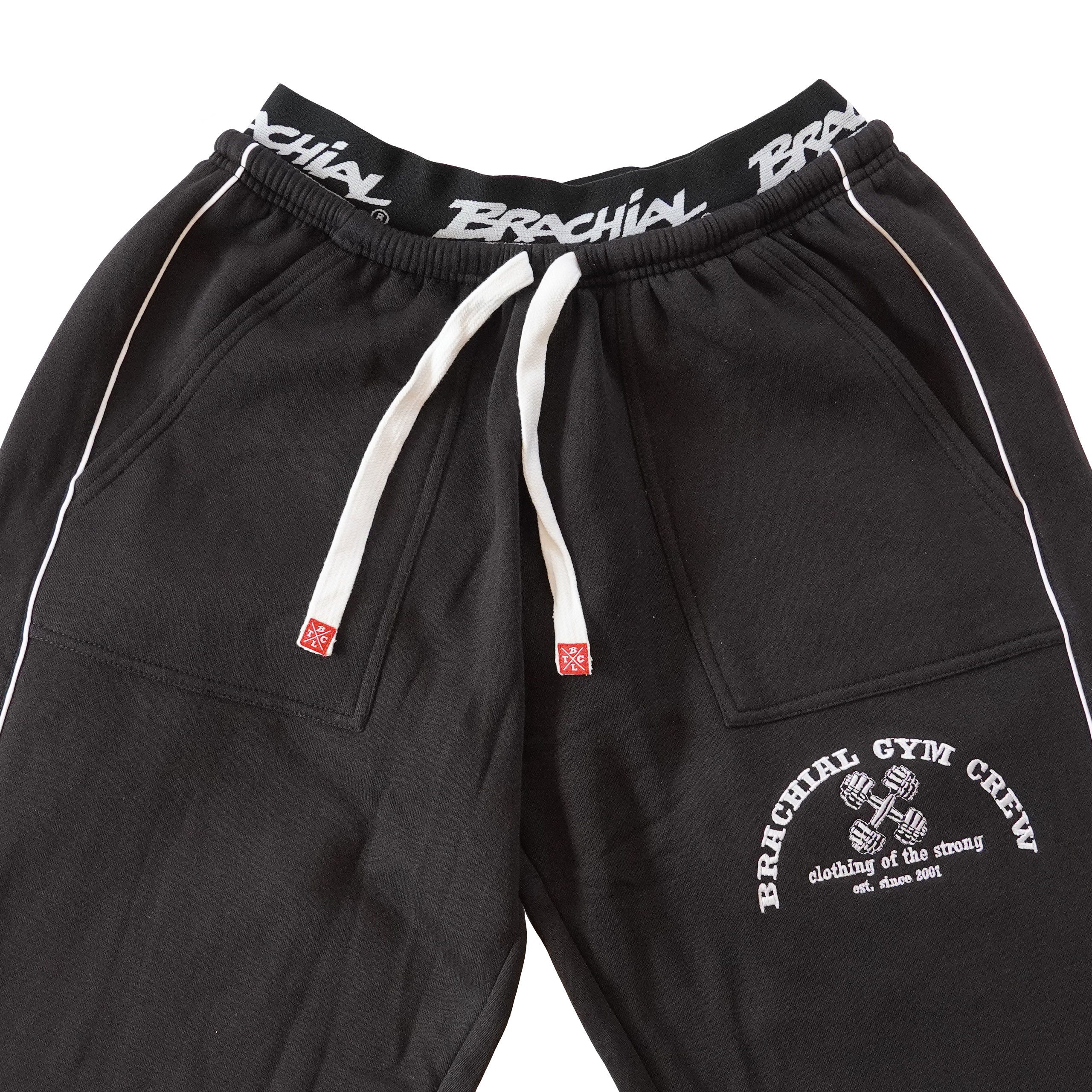 Sporthose Brachial Sporthose "Gym Crew" schwarz/weiss