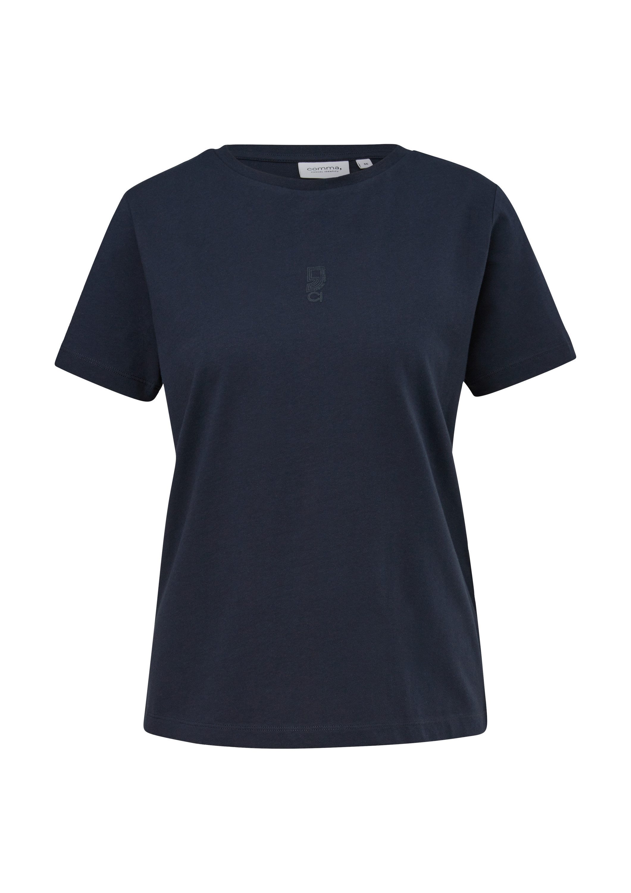 comma Kurzarmshirt T-Shirt T-Shirt mit Frontprint