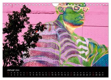 CALVENDO Wandkalender Grafitti 2024 (Wandkalender 2024 DIN A4 quer), CALVENDO Monatskalender