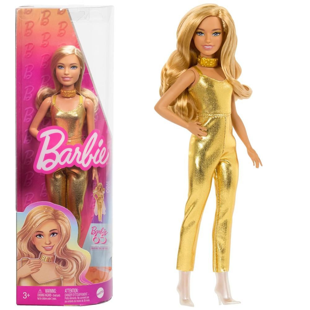 Barbie Anziehpuppe Goldene Barbie Puppe HRH19 Jubiläum 65 Jahre Sammelpuppe