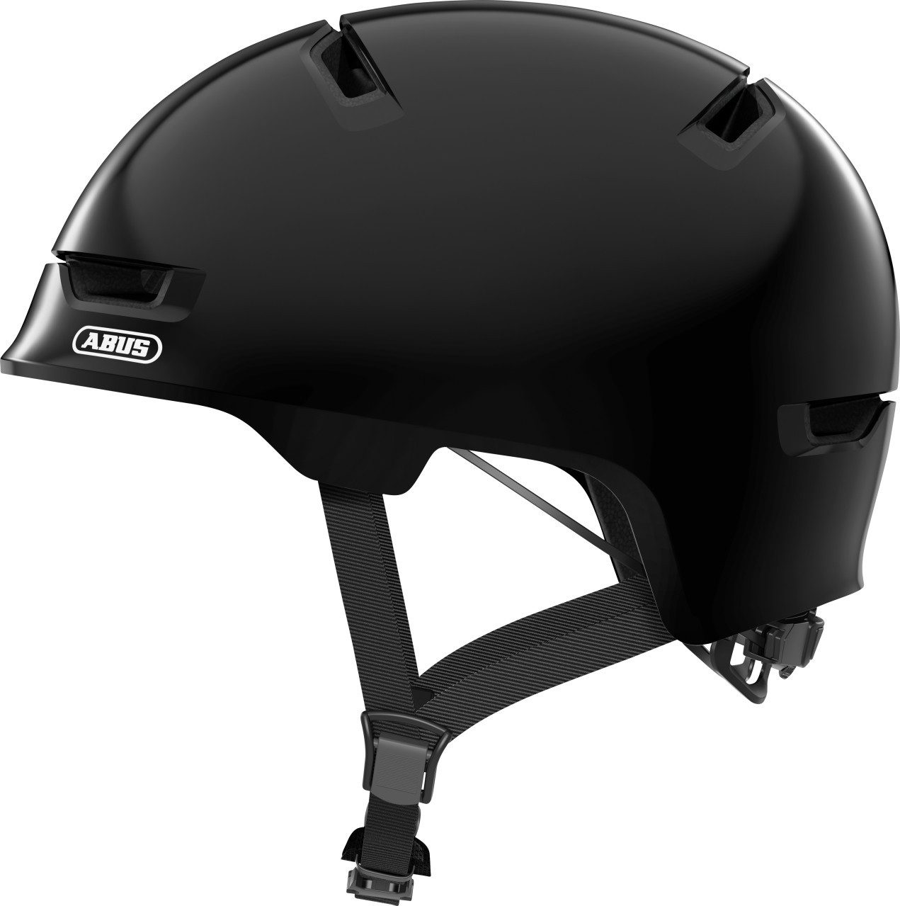 ABUS Kinderfahrradhelm Abus Fahrradhelm Kinder Youth M shiny black