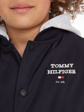 Tommy Hilfiger Bomberjacke TH LOGO BOMBER JACKET mit Logostickerei auf der Brust