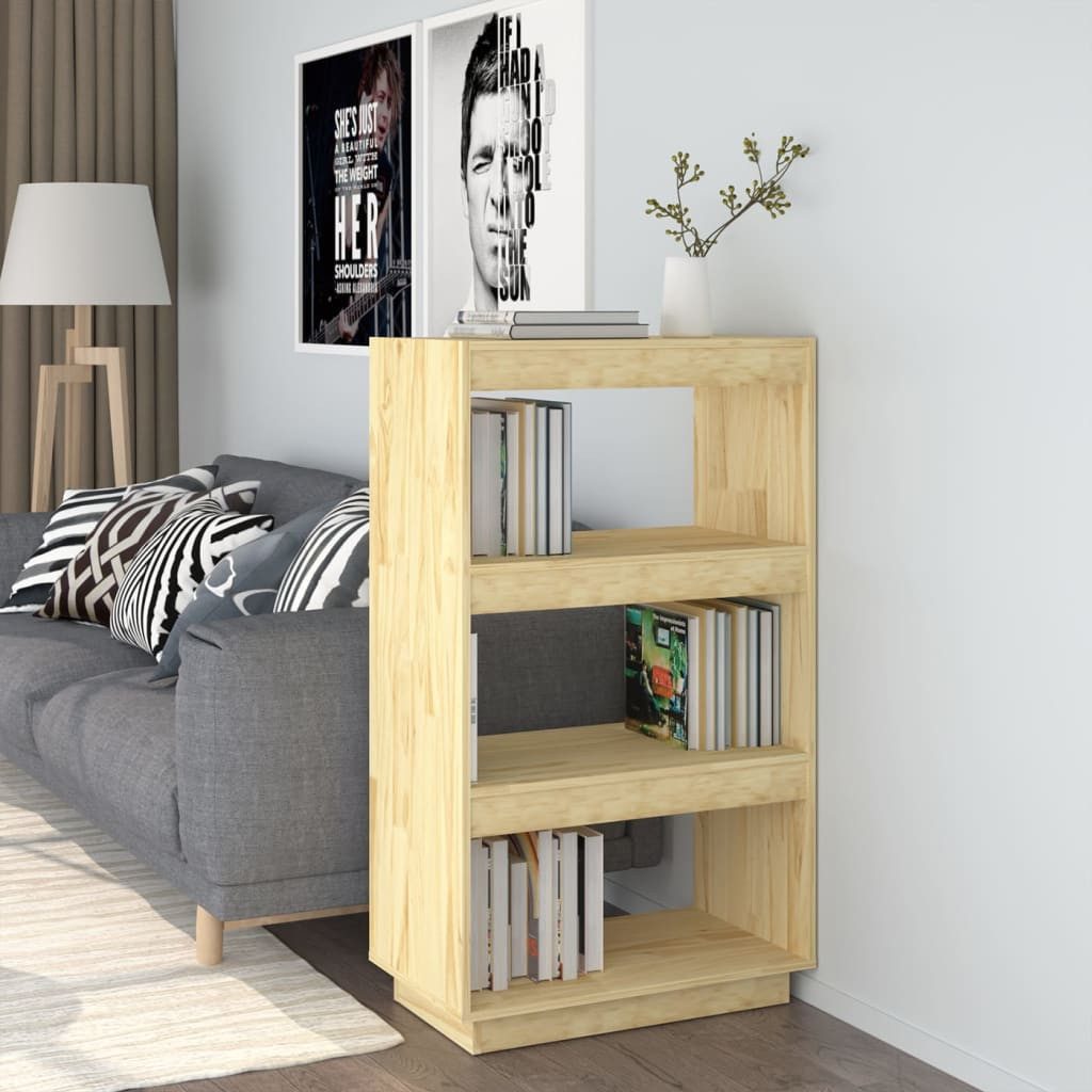 vidaXL Bücherregal, Buchregal/Raumteiler 60x35x103 cm Massivholz günstig online kaufen