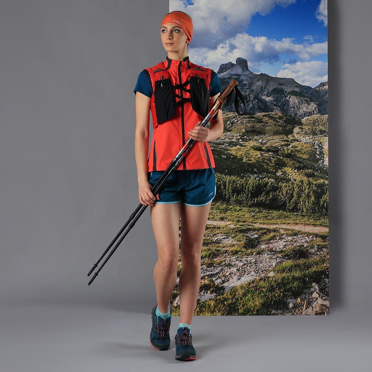 CMP Wanderrucksack Santa FE 4L Trail Vest, Leichter Trail-Rucksack mit 8 Liter Volumen, ideal für Läufer und