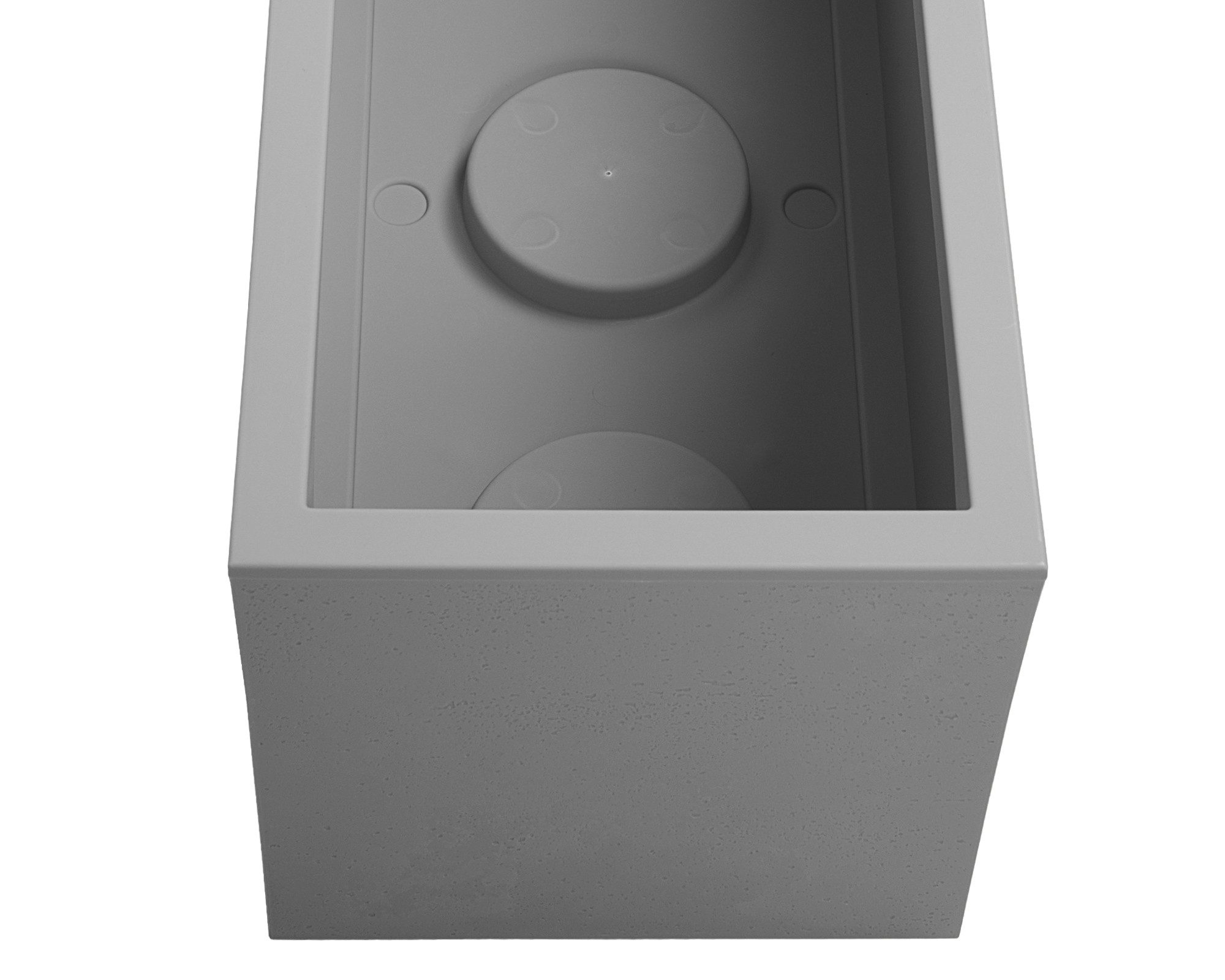 ONDIS24 Blumenkasten Vulkan 57L Gestein/Basalt Optik mit Wasserspeicher Pflanzenkasten, 79.5 x 29.5 x 29.5 (H) cm – Bild 4 von 5