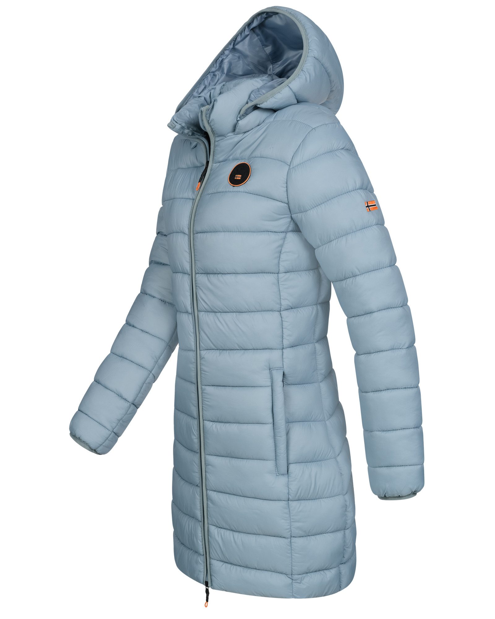 Geographical Norway Steppmantel Winterjacke Damen Steppjacke Parka Lange Steppmantel Wintermantel