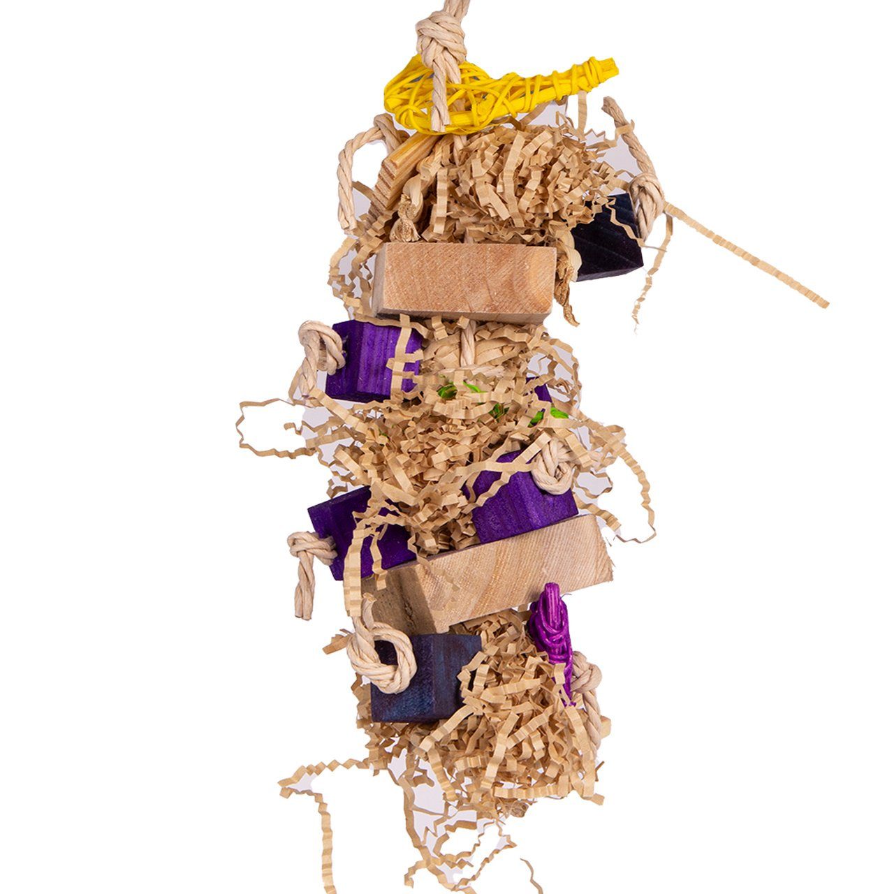 Happy Bird Vogelspielplatz Happy Nature, Purple Shreddy Schredderspielzeug