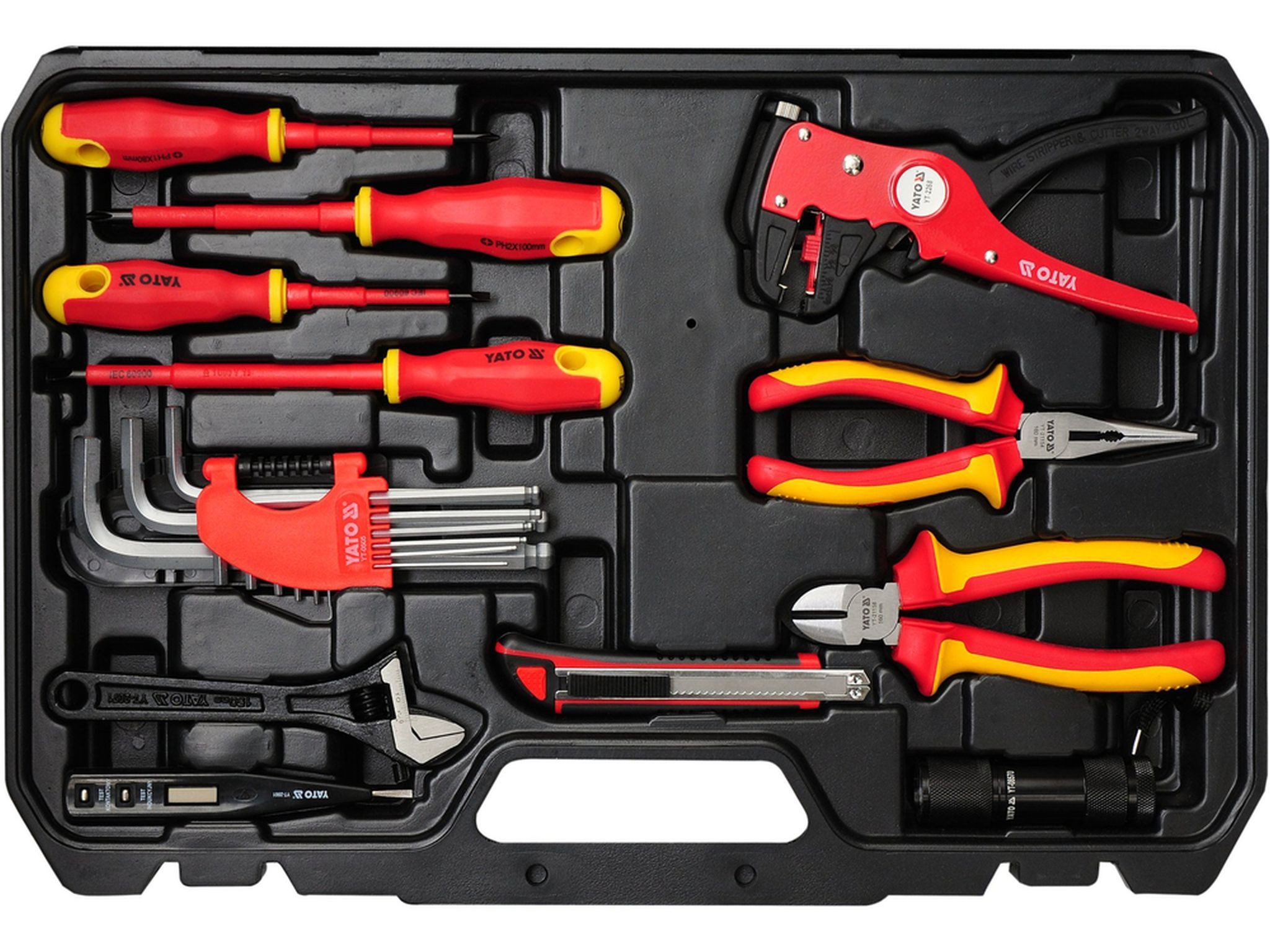 Yato Werkzeugset YATO WERKZEUGSATZ Werkzeugset FÜR Elektriker NEU, 68-TEILIG, (68-tlg)