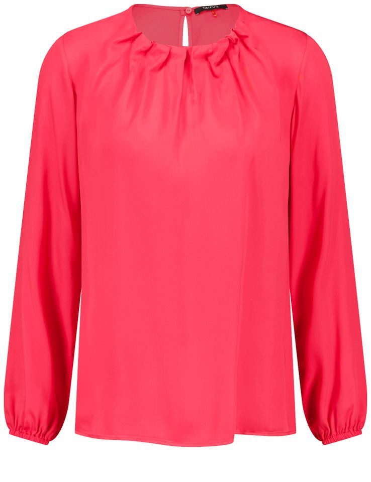 Langarmbluse - Elegante Bluse mit Raffungen für Stilbewusste Frauen