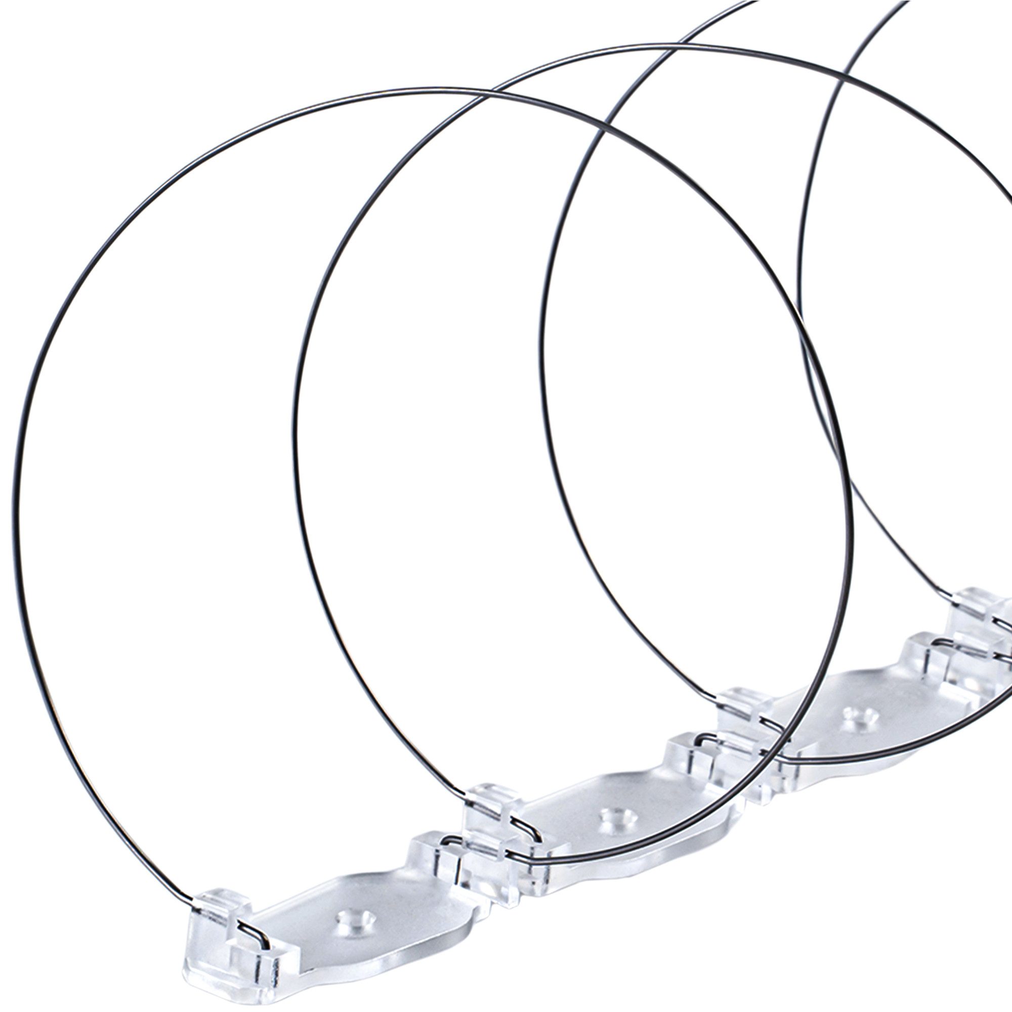 KONZEPT Taubenspikes Taubenabwehr 33 cm – Edelstahlspirale – Einfache Montage, 6-St., Spirale selbst ist 10 cm breit und sorgt für eine lückenlose Barriere