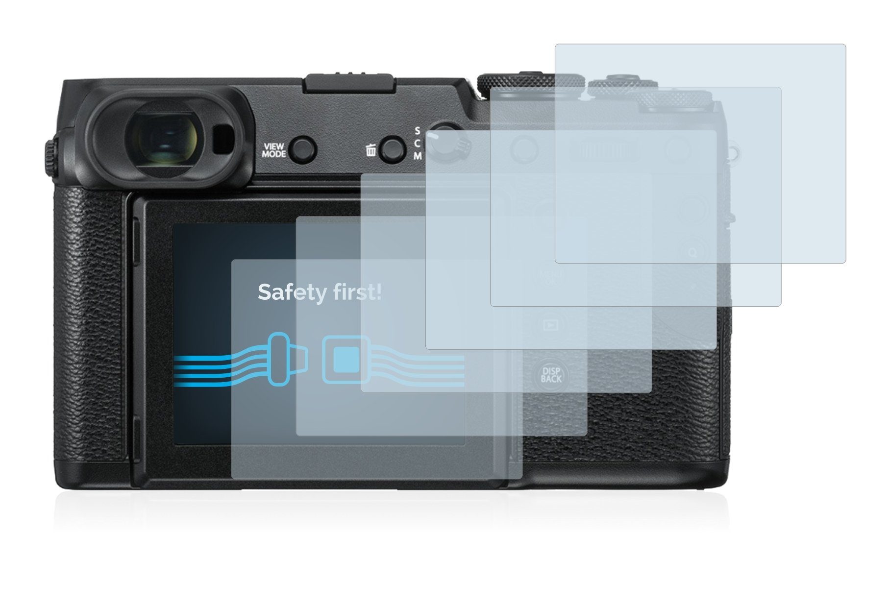 Schutzfolie für Fujifilm GFX 50R Display Folie matt Displayschutzfolie 