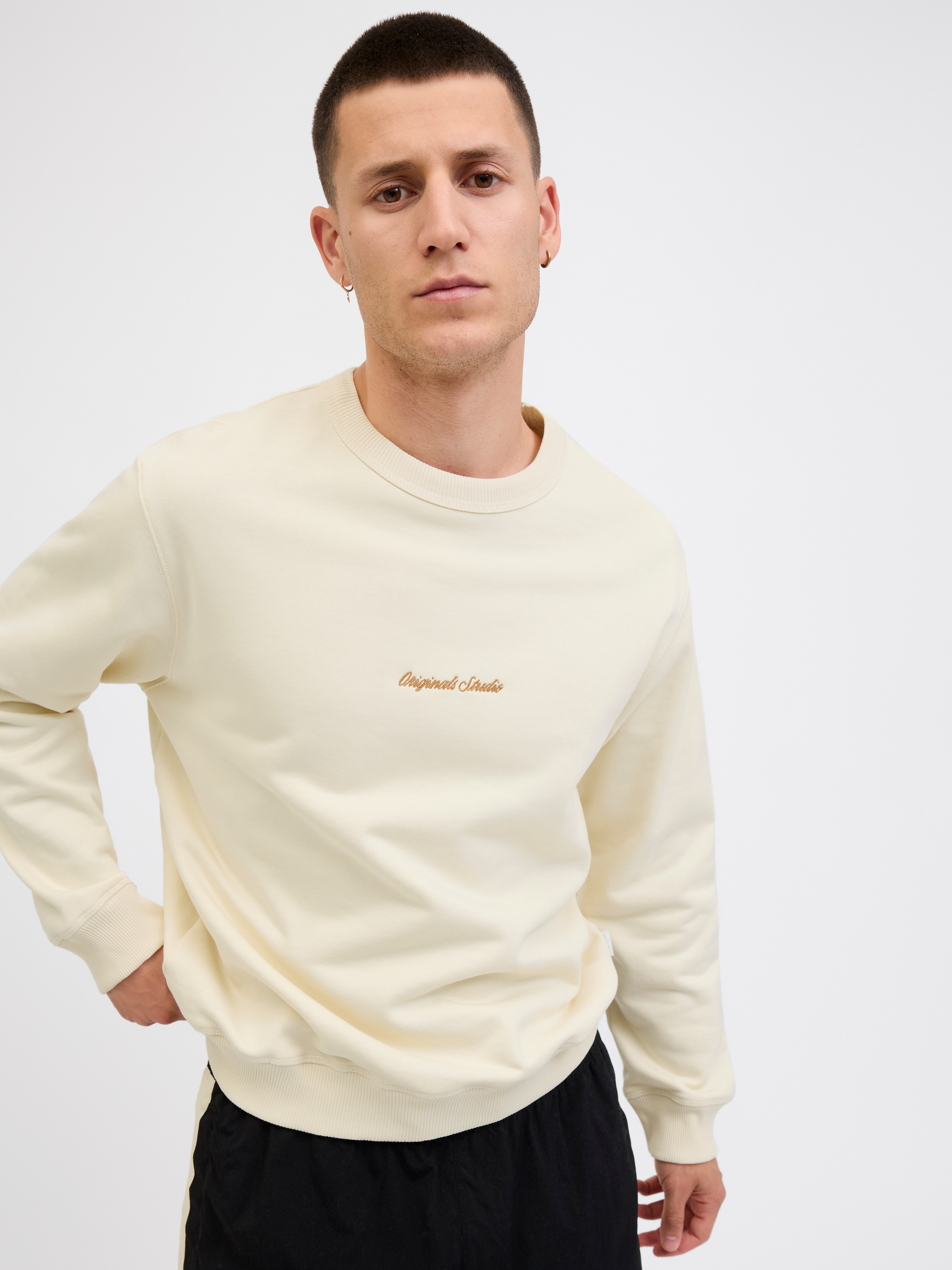 Jack & Jones Sweatshirt JORNORREBRO EMB SWEAT CREW NOOS mit Logo Print günstig online kaufen