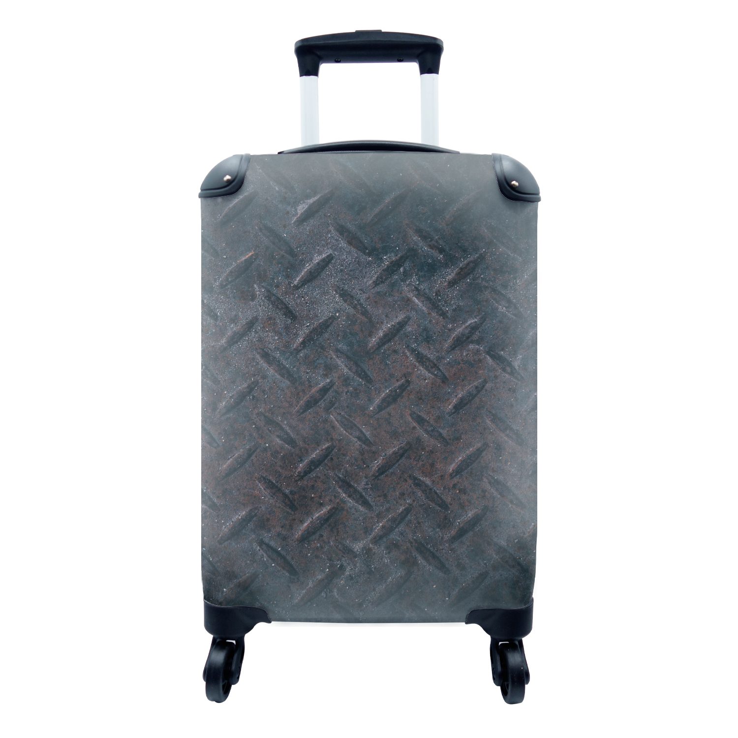 Vintage Eisen 4 Handgepäck Reisetasche rollen, MuchoWow Rost, mit - Reisekoffer Ferien, Handgepäckkoffer Trolley, Rollen, für -