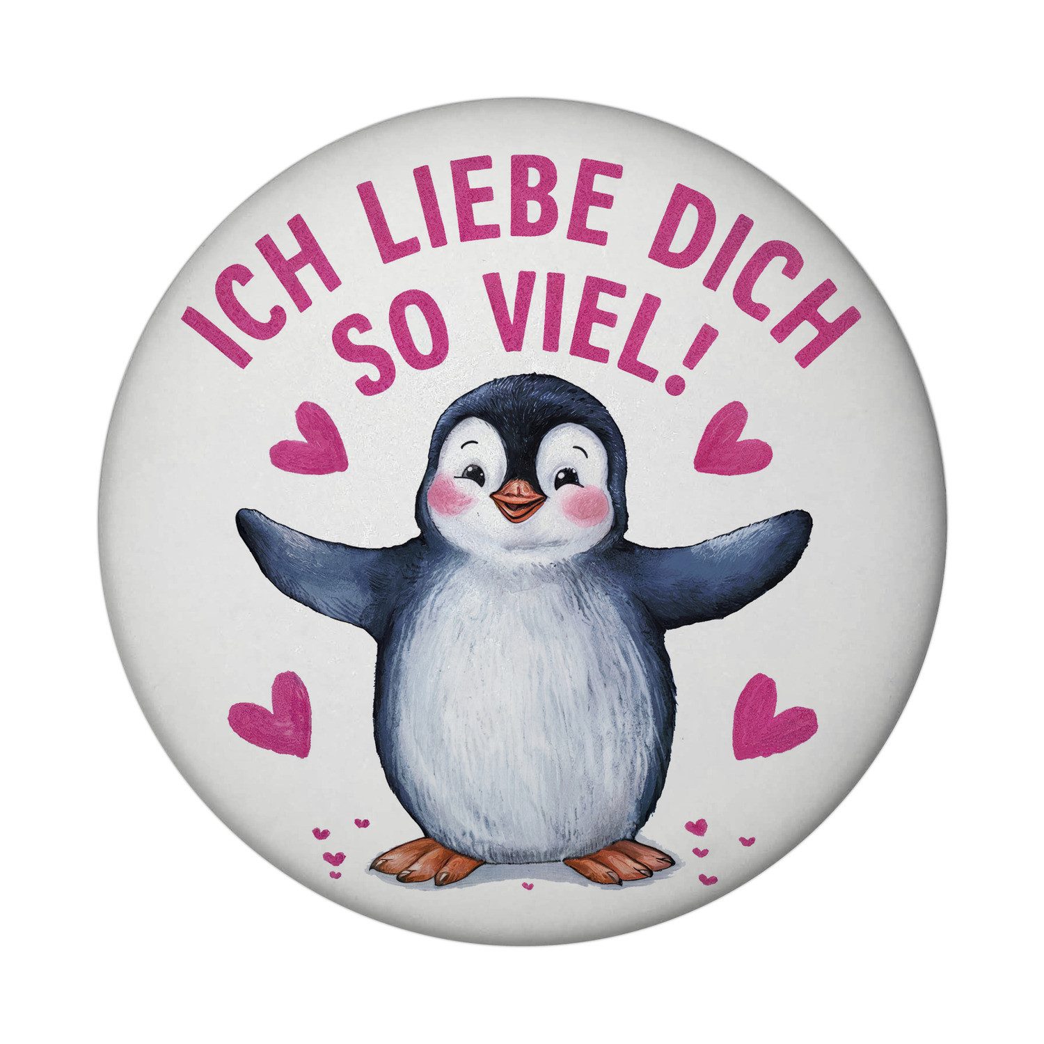 speecheese Magnet Pinguin ICH LIEBE DICH Magnet mit Flaschenöffner für Tierfreunde
