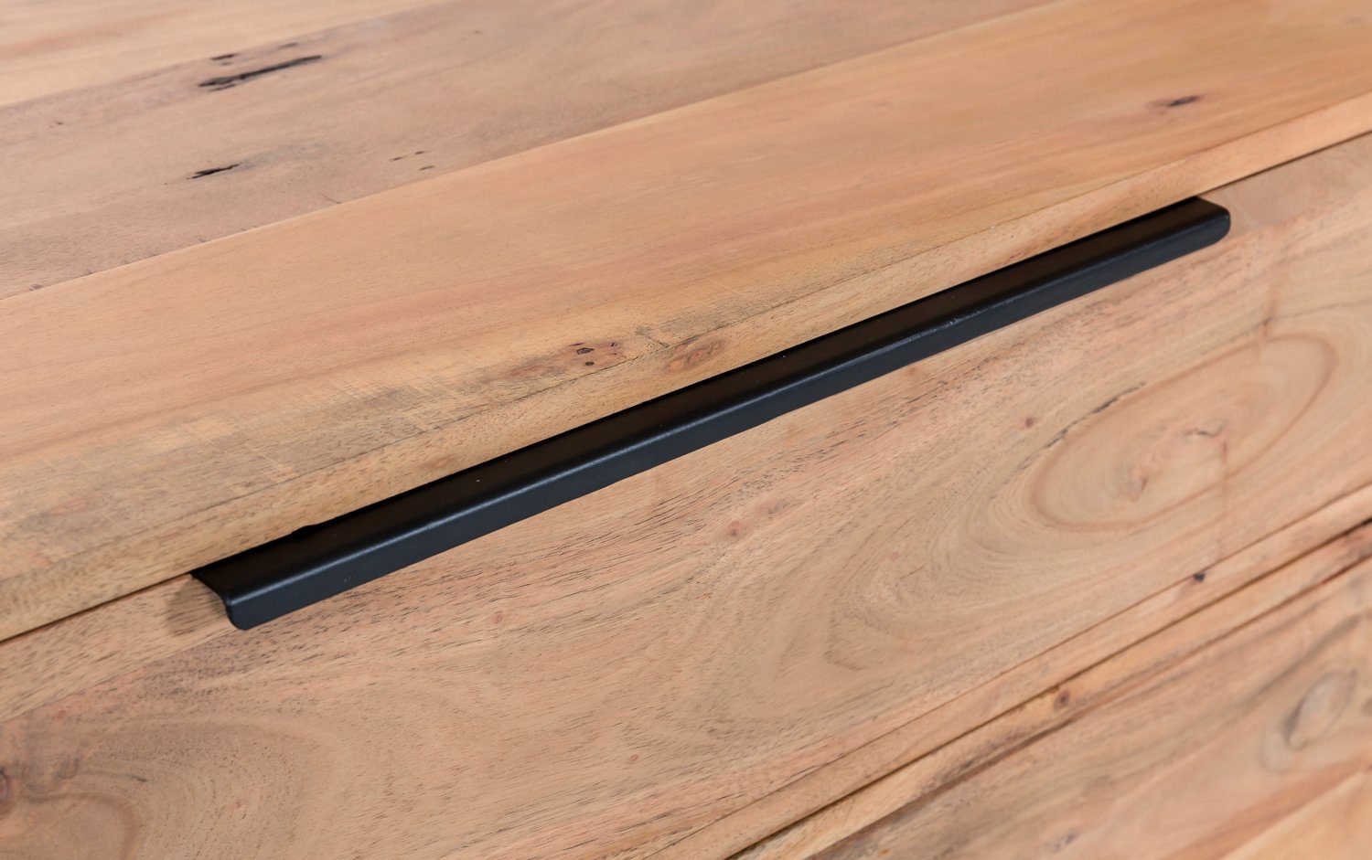 massivum Lowboard TV-Bank Auckland Akazie 1 Schub (1 St)