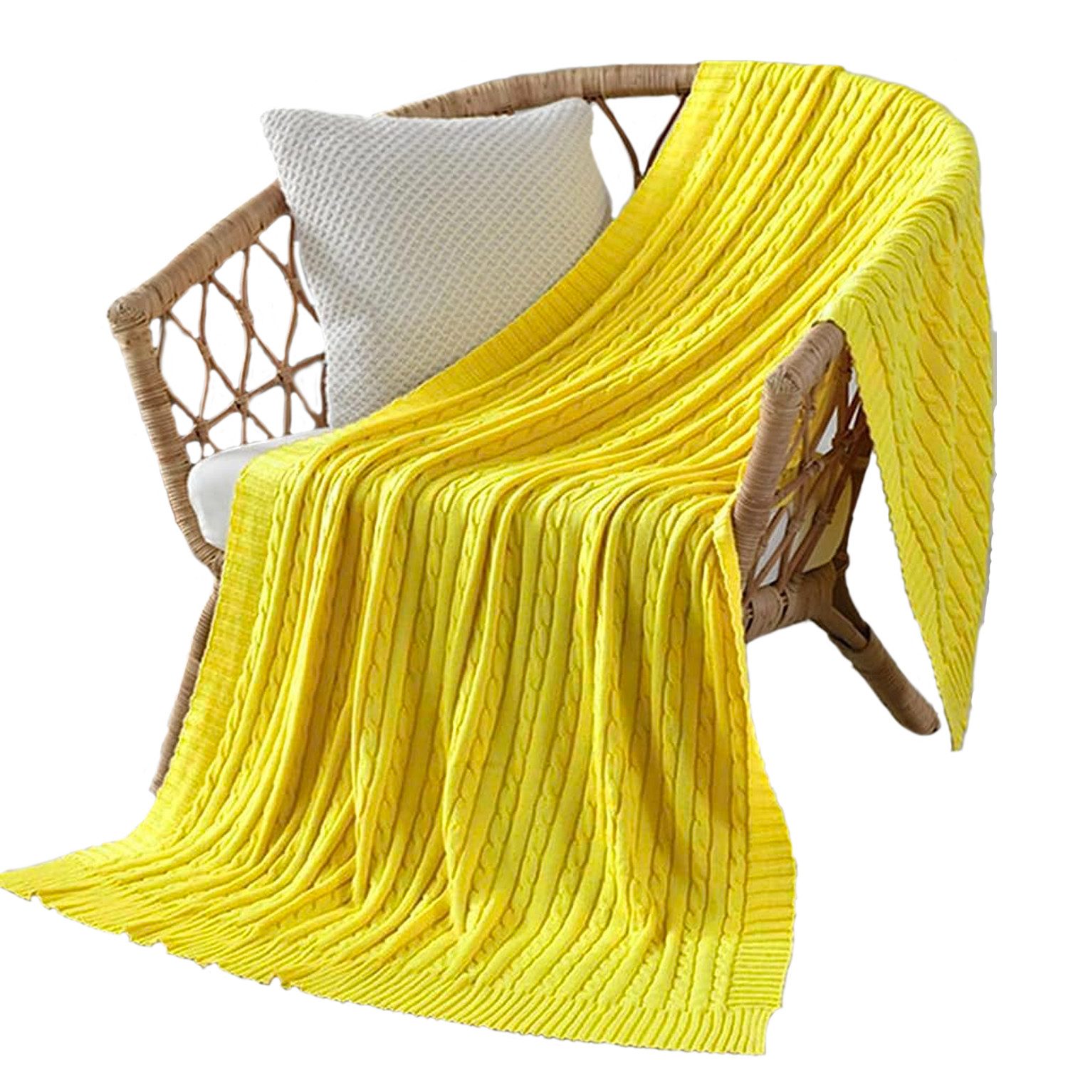 Einschlagdecke Weiche gestrickte Wolldecke, Sofadecke, Schlafdecke, günstig online kaufen