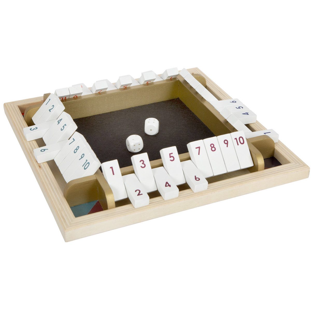 Spielesammlung Würfelspiel Shut the Box „Gold Edition” 4 Personen