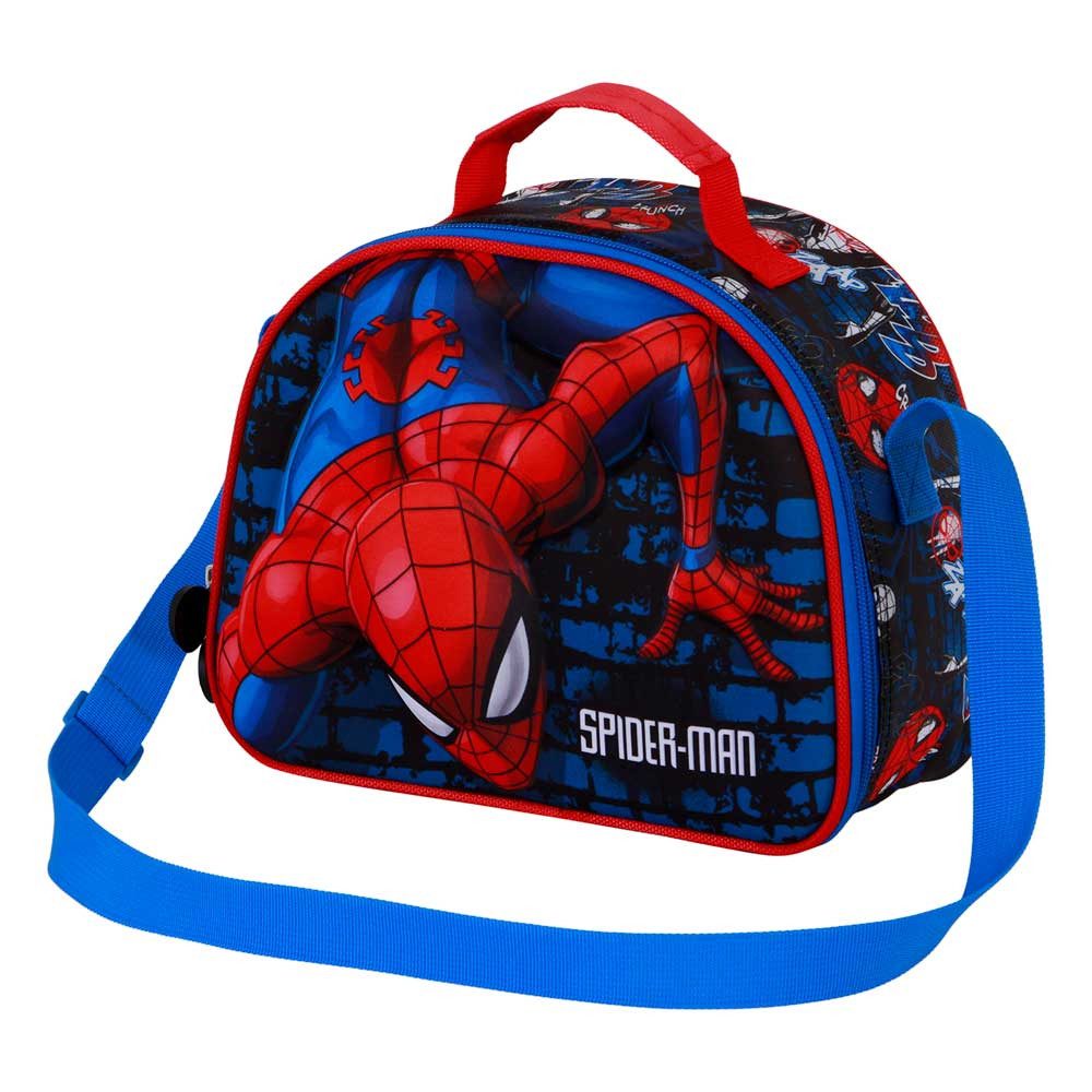 Karactermania Umhängetasche Marvel Spiderman Vorschultasche Frühstückstasche Kindergartentasche, Isolierende Innenauskleidung