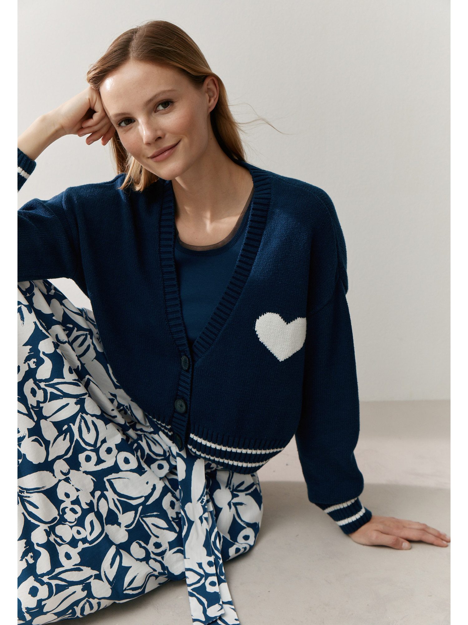 MORE&MORE Strickjacke kurze Langarm-Strickjacke günstig online kaufen