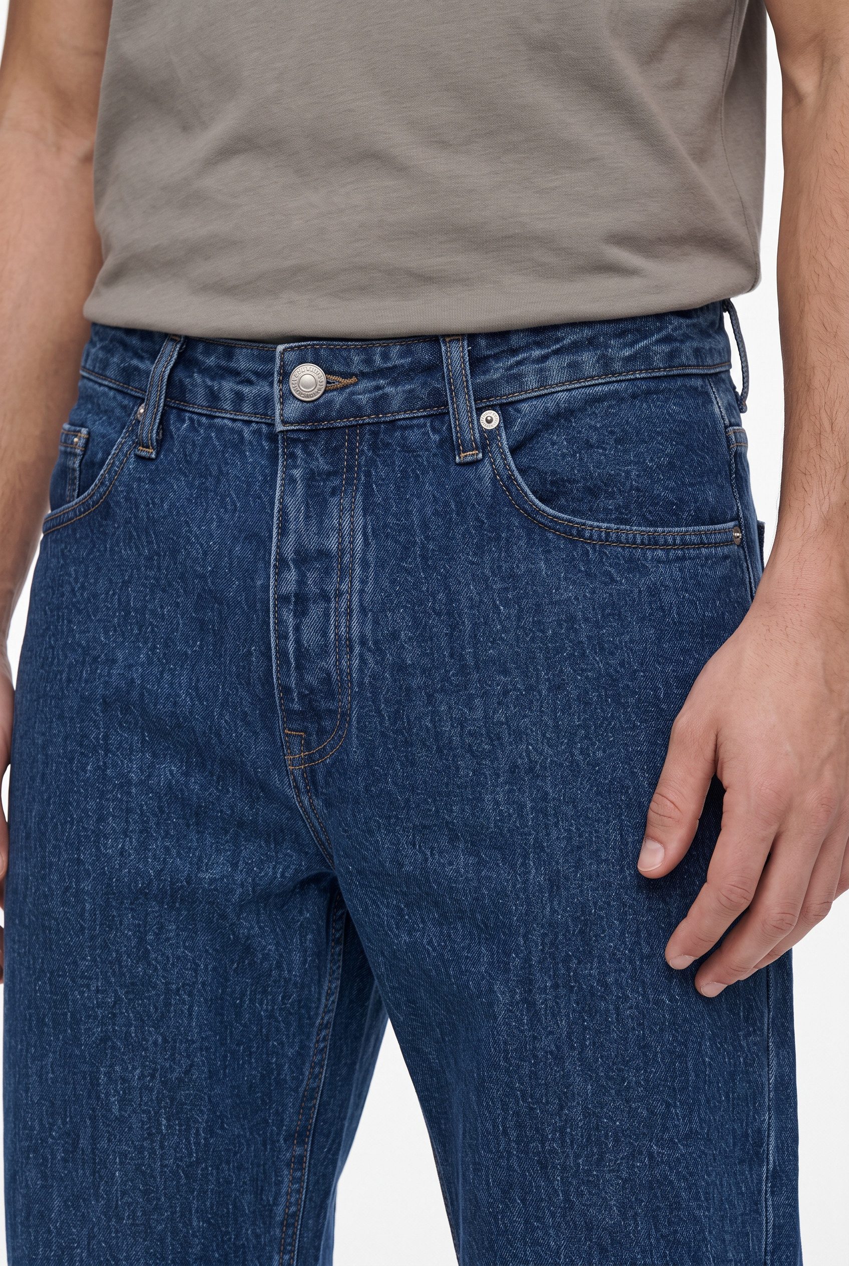 ONLY & SONS Straight-Jeans ONSEDGE STRAIGHT DNM Baumwolle, straight fit – Bild 3 von 5