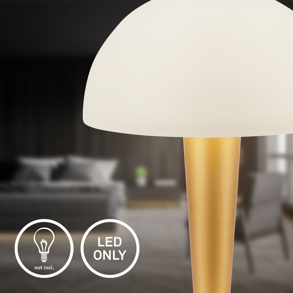 Briloner Leuchten Tischleuchte Tischlampe Kabelschalter E14, ohne Leuchtmittel, Abhängig vom Leuchtmittel - Warmweiß / Neutralweiß / Kaltweiß, 15x22,5 cm, Schlafzimmer, Wohnzimmer, Büro