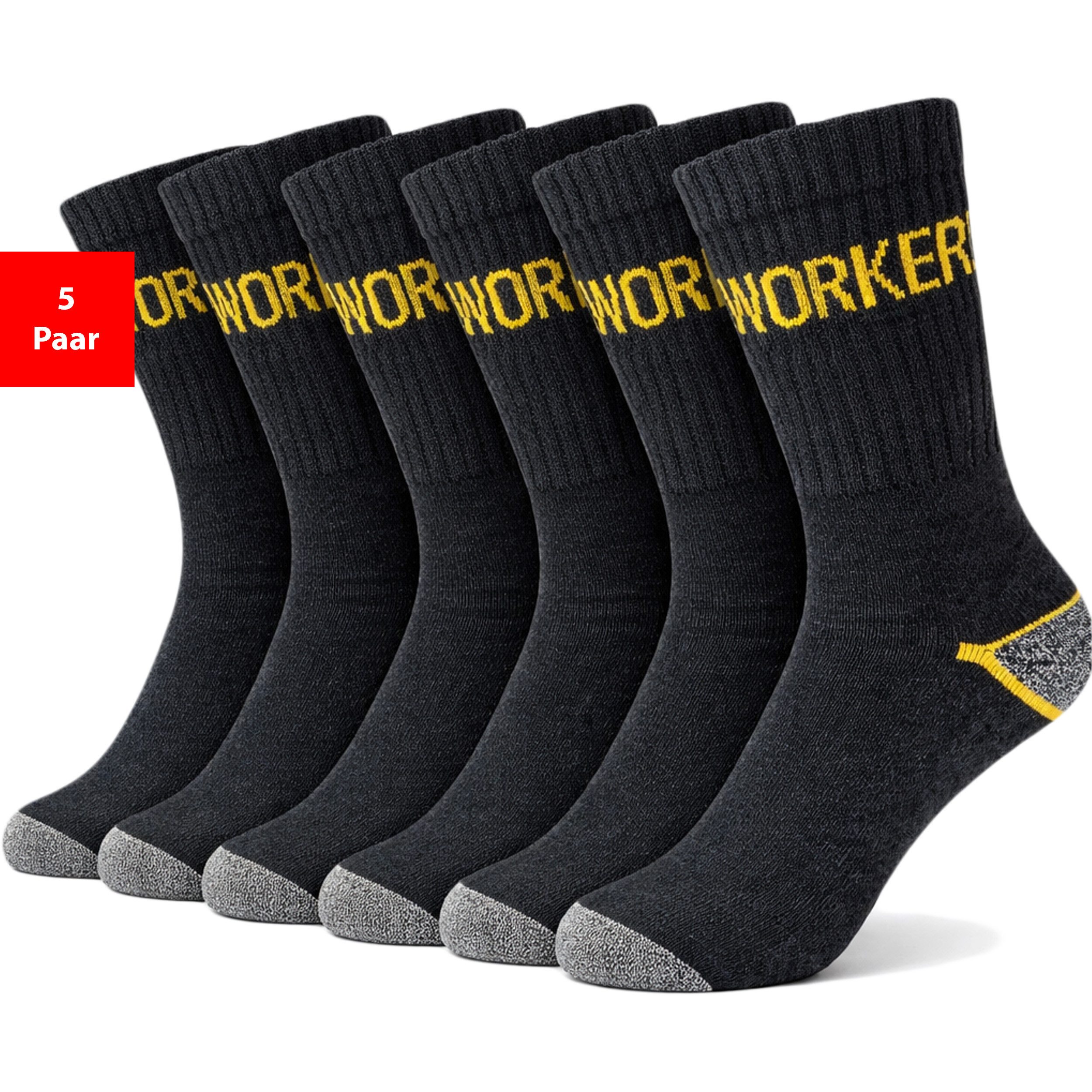 Arbeitssocken Arbeitssocken Herren 5er-15er Pack Baumwolle WORK Socken verstärkt
