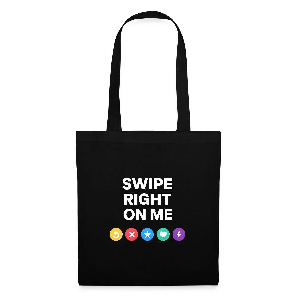 Spreadshirt Henkeltasche Dating Swipe Fasching Kostüm Single Stoffbeutel (1-tlg)