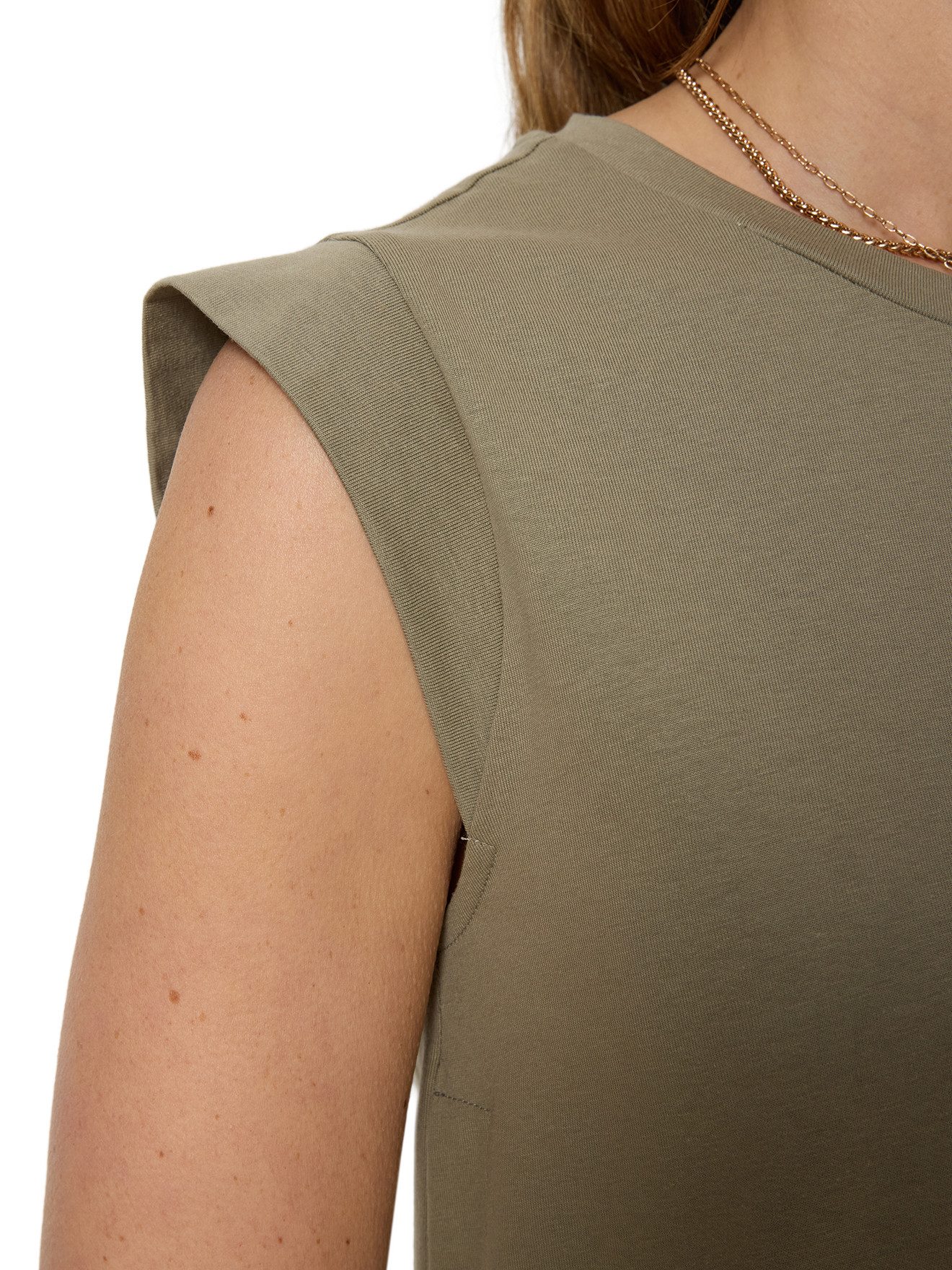 vertbaudet Umstandstop T-Shirt mit goldenen Knöpfen
