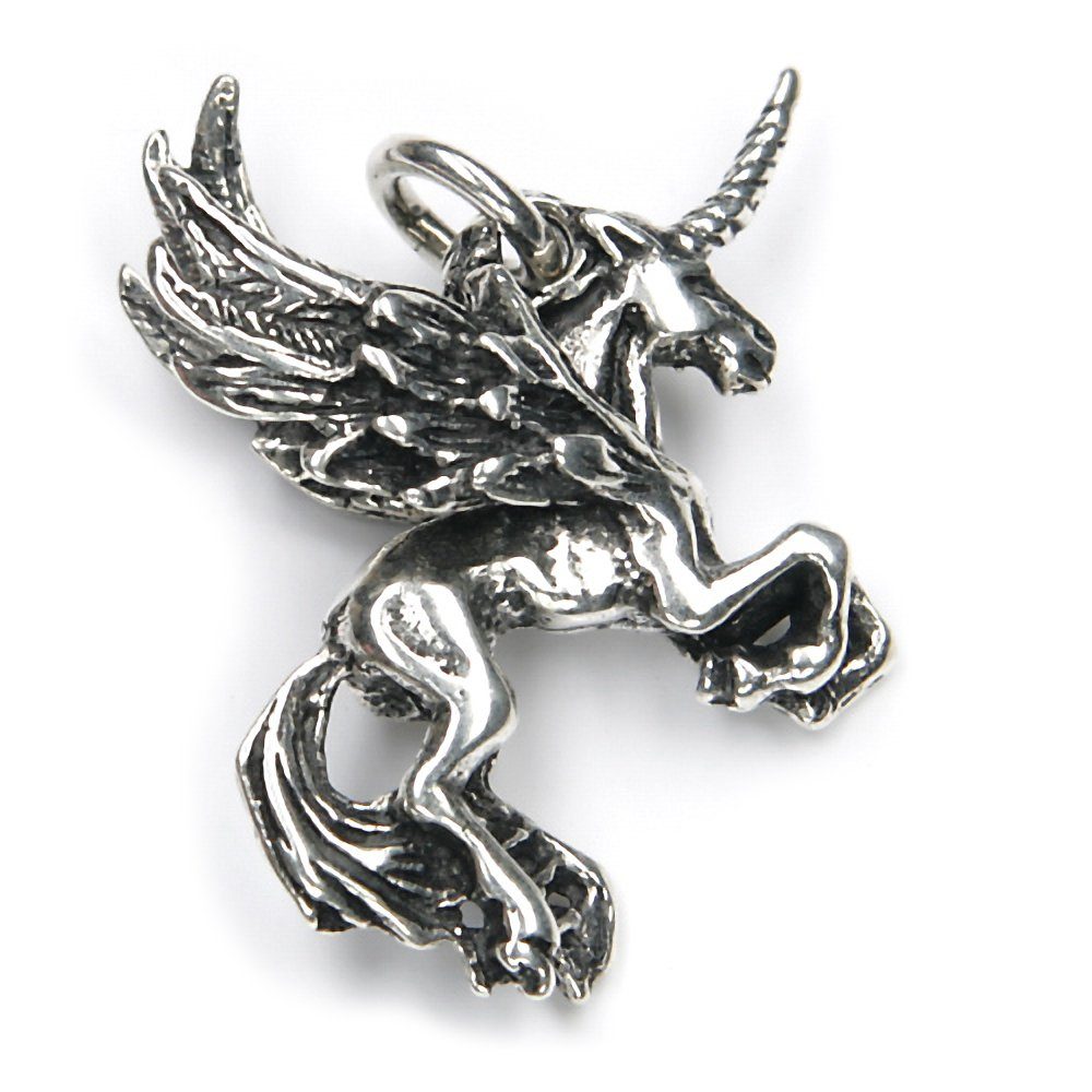 NKlaus Kettenanhänger Kettenanhänger Pegasus 3,8cm Silber 925 Amulett S, 925 Sterling Silber Silberschmuck für Damen
