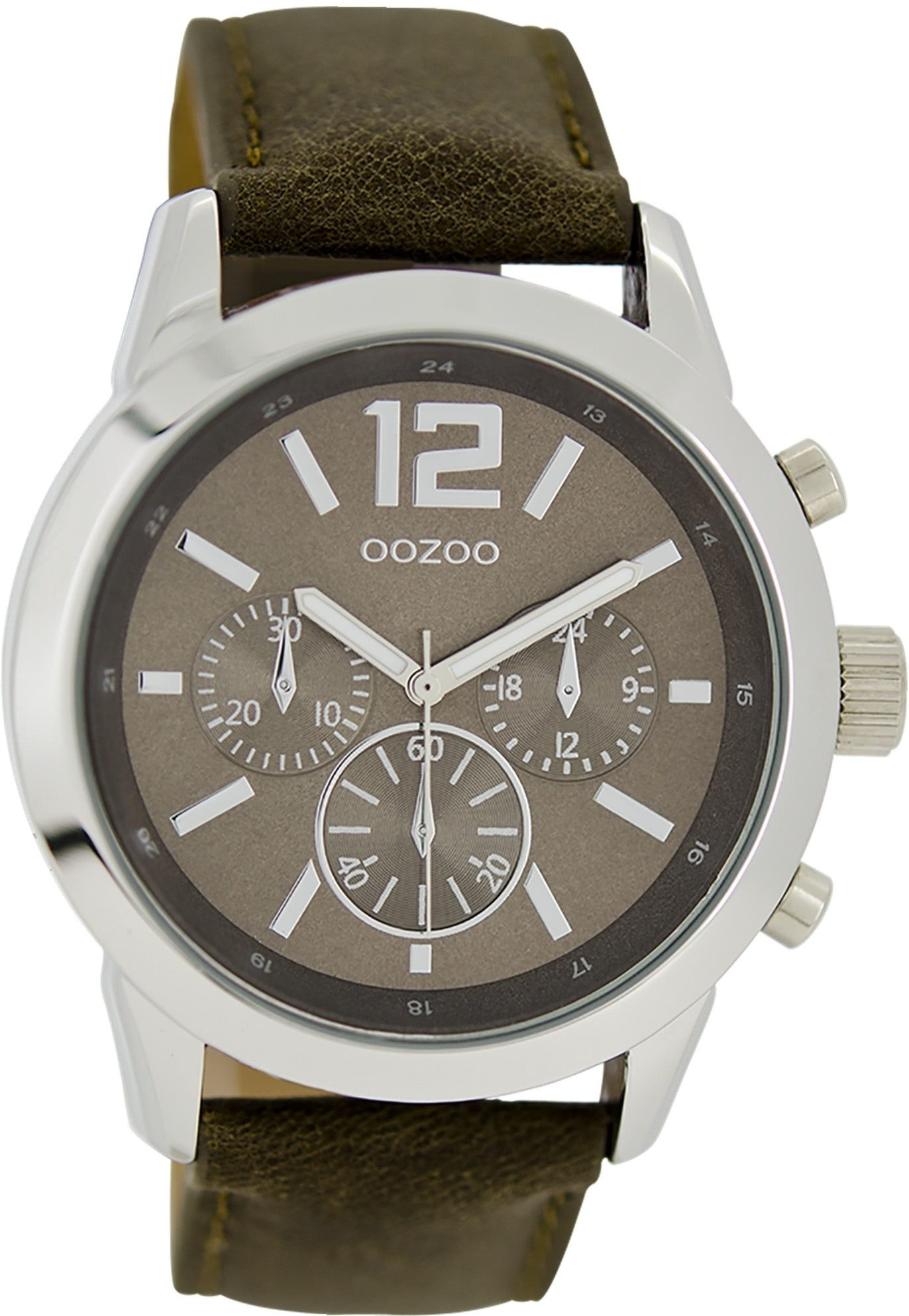Quarzuhr Oozoo Damen Armbanduhr braun Analog matt