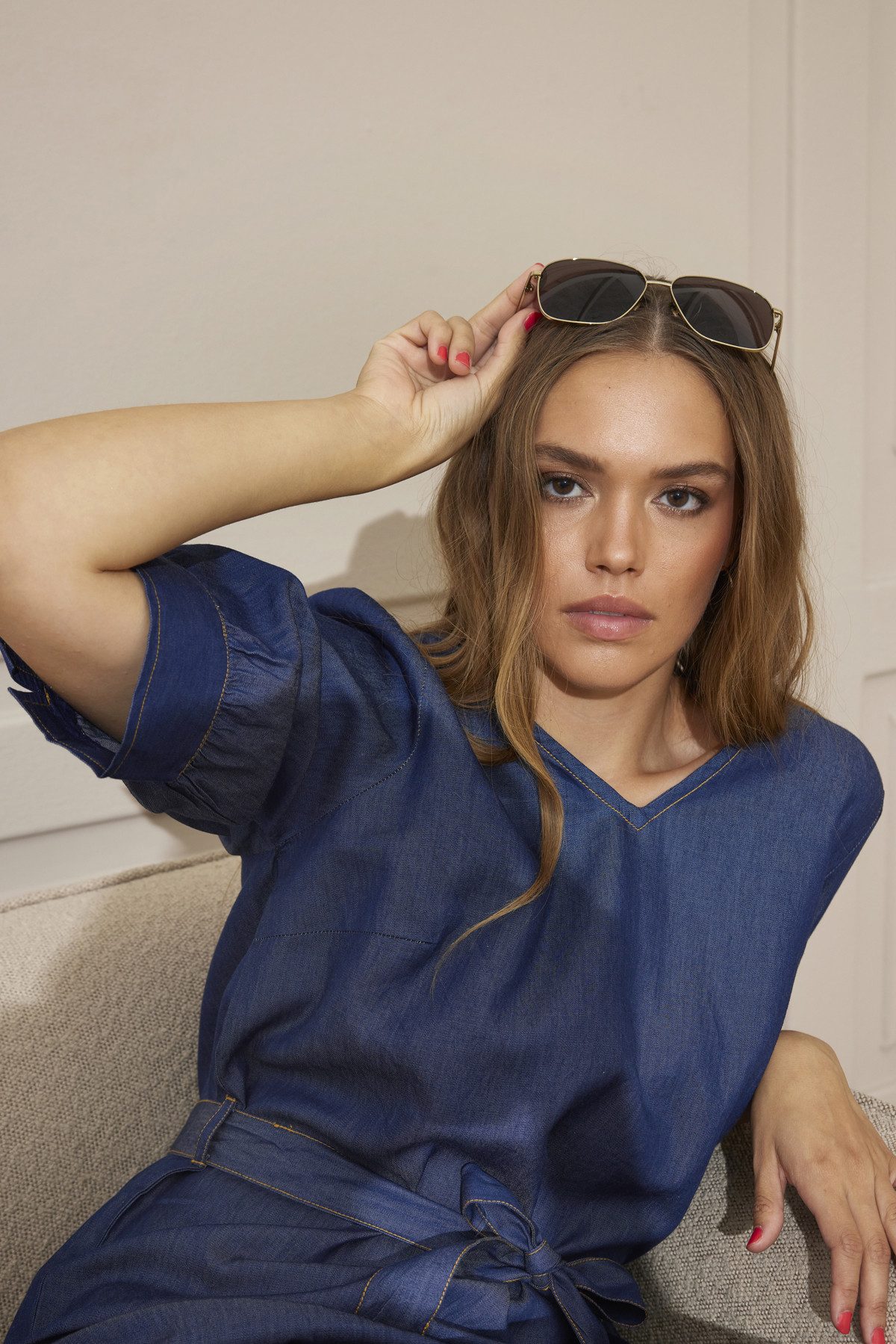 ZE-ZE Nordic Jeanskleid Kleid Bali blue günstig online kaufen