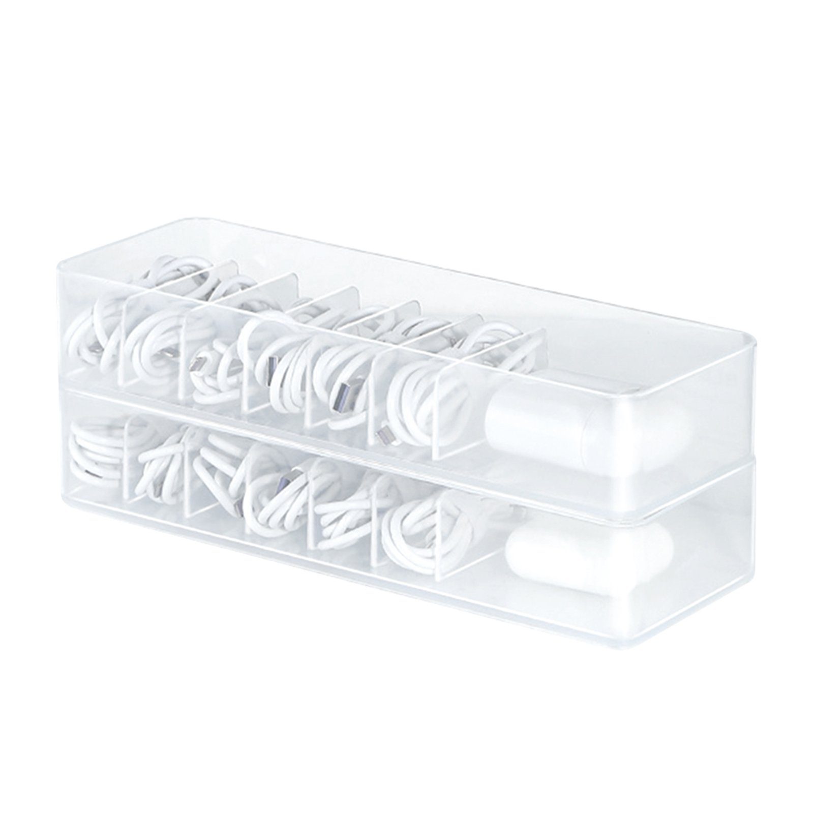 Blusmart Organizer Staubdichte Kabel-Management-Box, G transparent Große Organizer, Kapazität, Aufbewahrungsbox