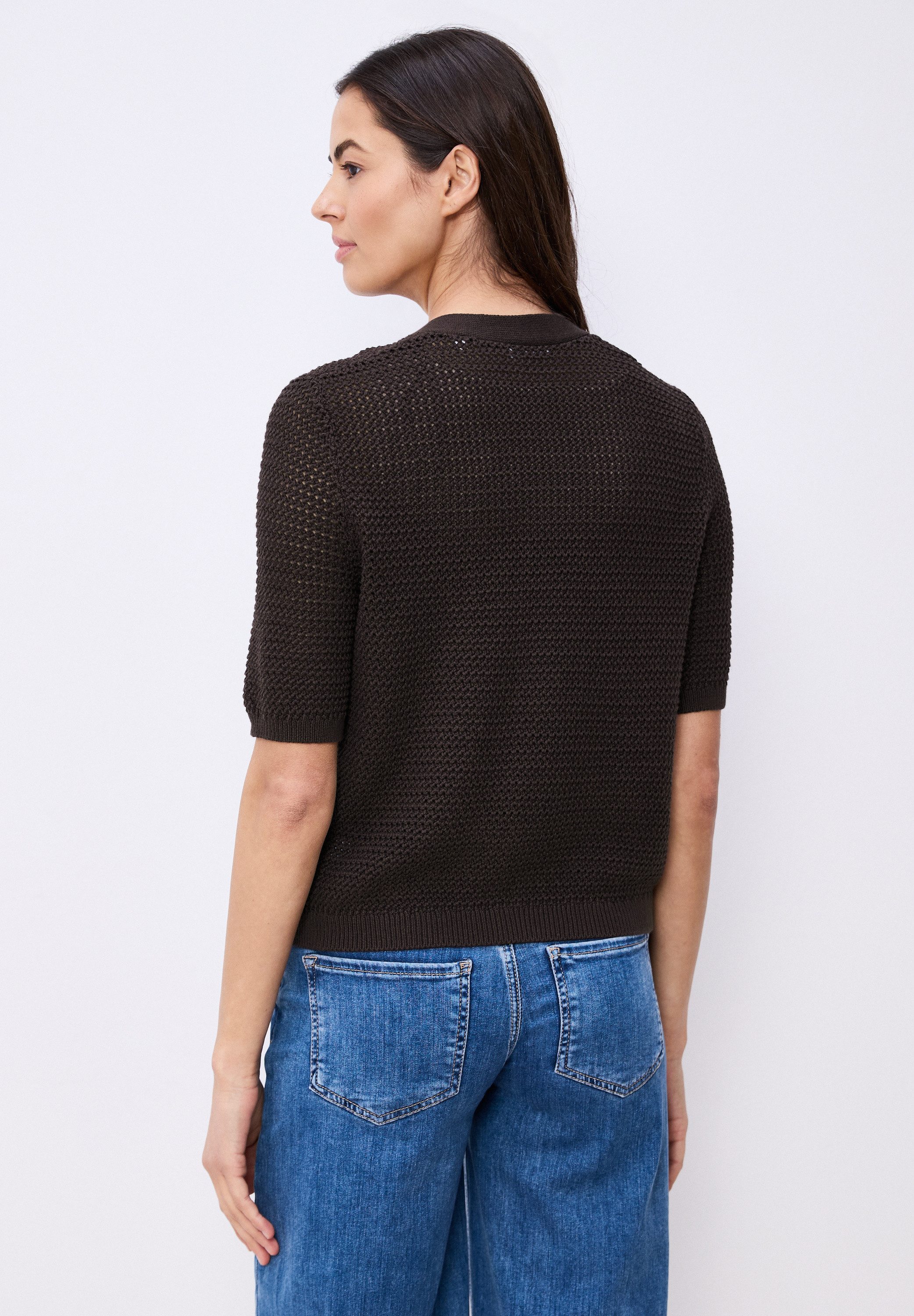 STREET ONE Strickjacke aus reiner Baumwolle günstig online kaufen